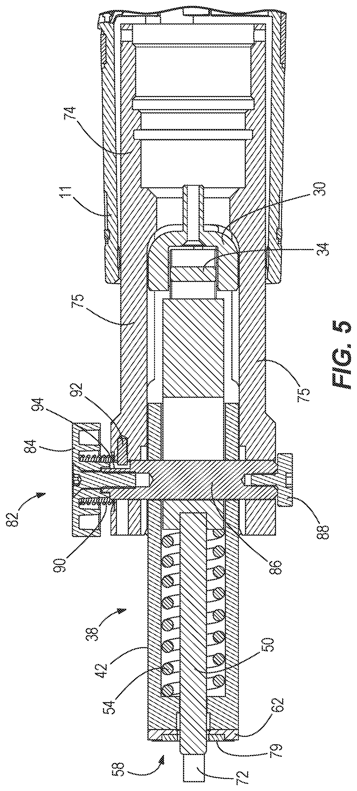 Patent US12472614 Figure 5 – Power tool for installing drop-in anchors