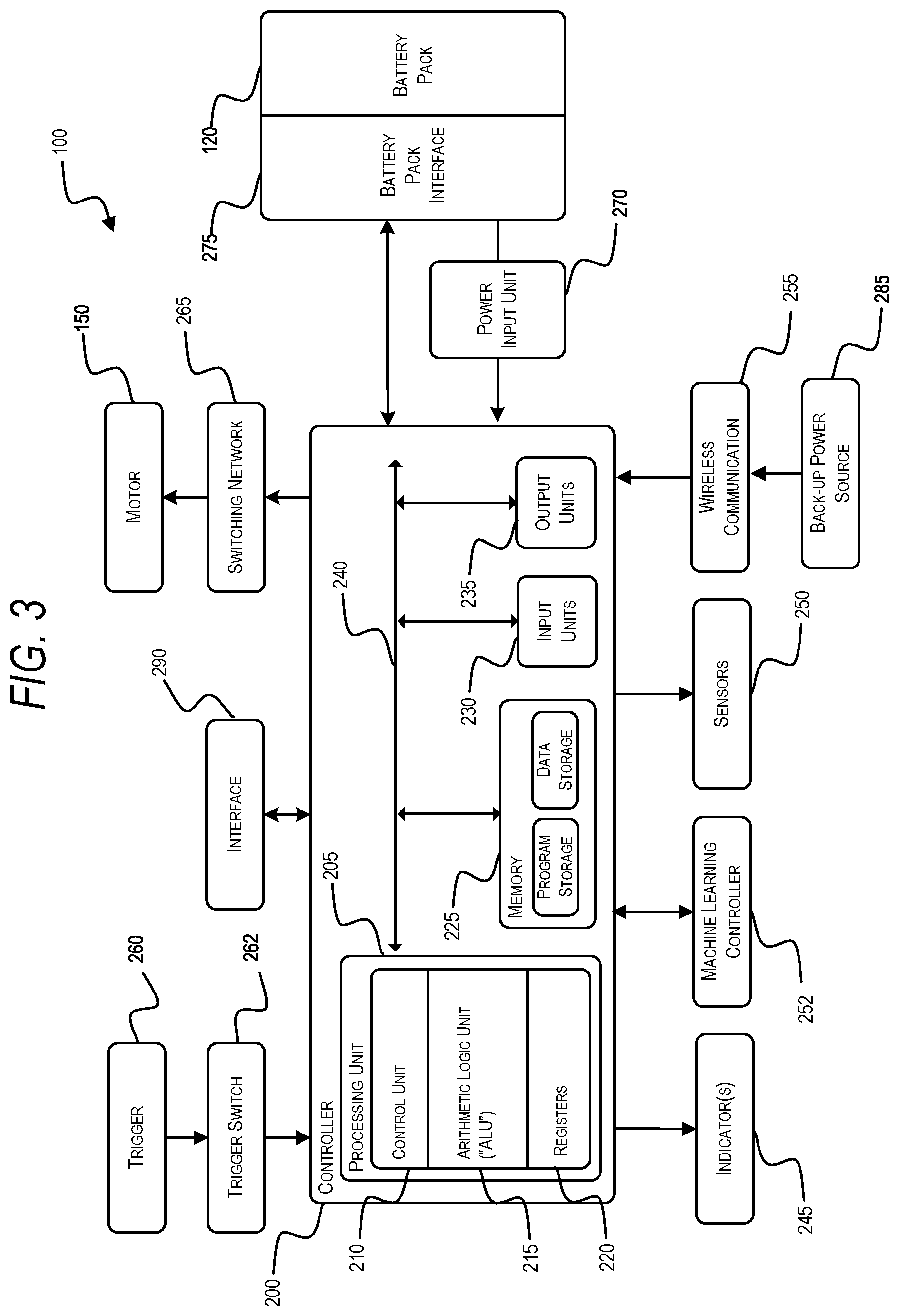 Patent US12472615 Figure 3 – Power tool control for multiple fastener applications
