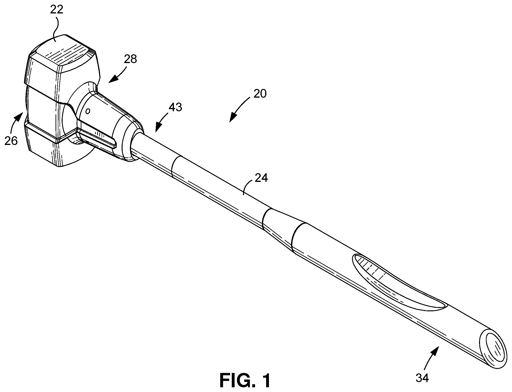 Patent US12472617 Figure 1 – Vibration damper for hand-operated striking tools