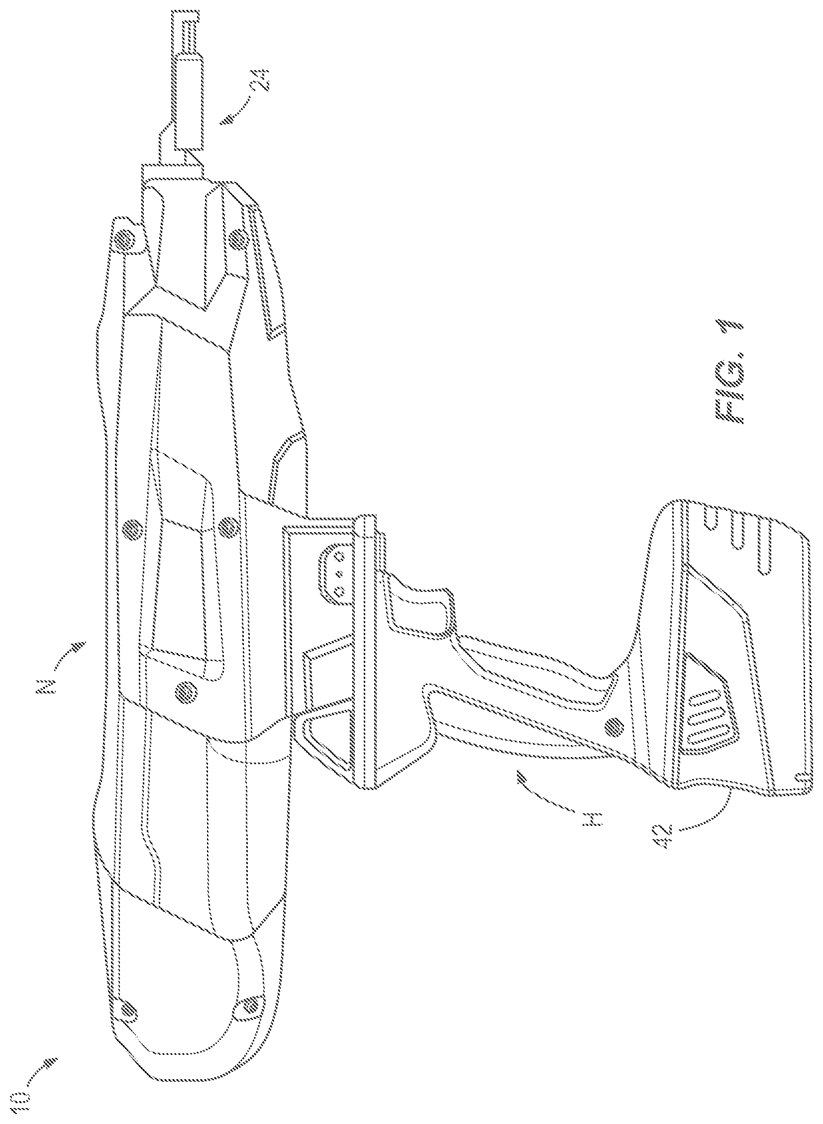 Patent US12472618 Figure 1 – Powered fastener driver and extension