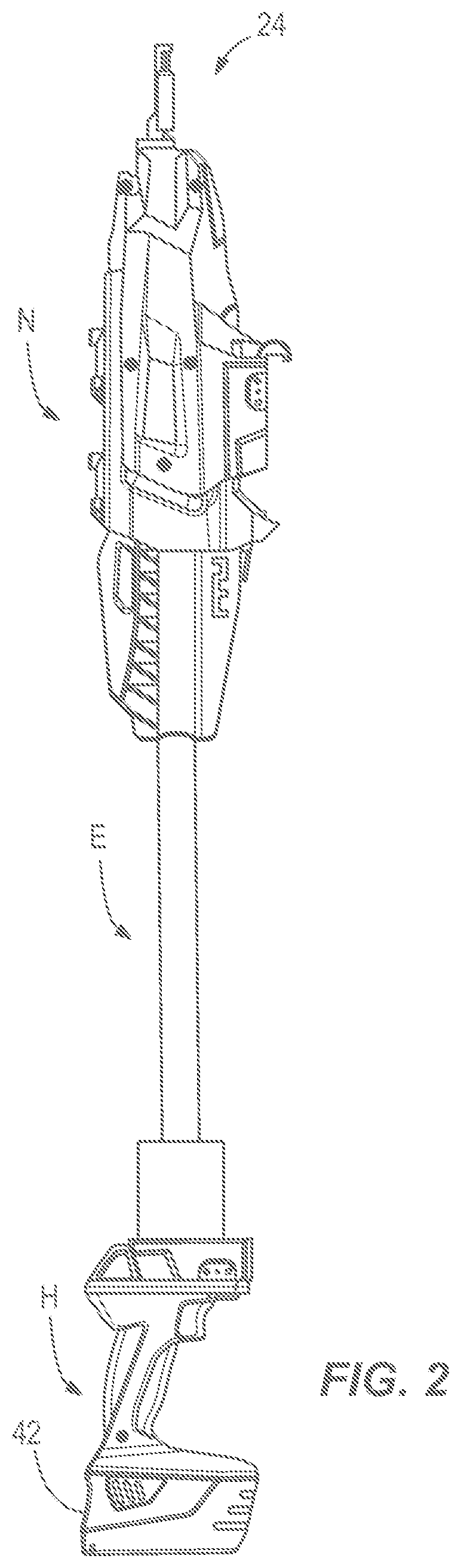 Patent US12472618 Figure 2 – Powered fastener driver and extension