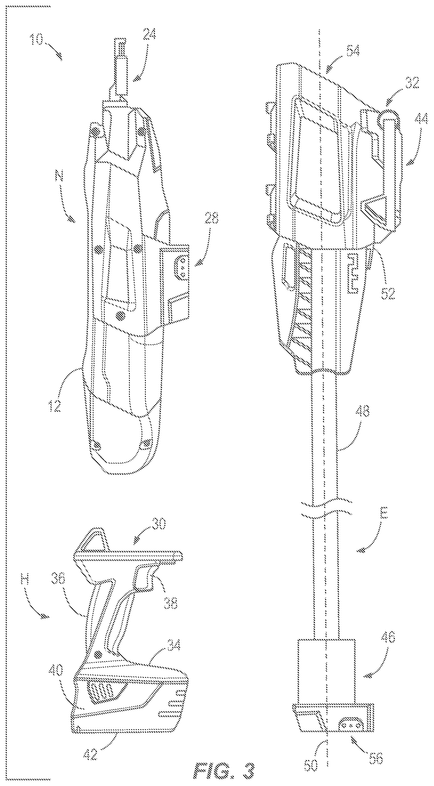 Patent US12472618 Figure 3 – Powered fastener driver and extension