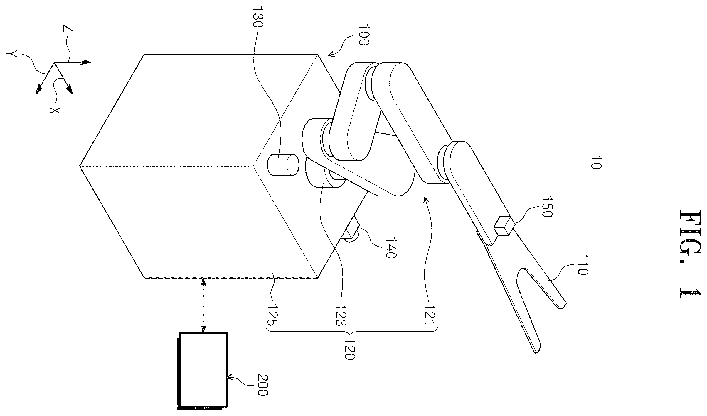 Patent US12472621 Figure 1 – Teaching method, program stored in the medium for executing the teaching method and transfer system