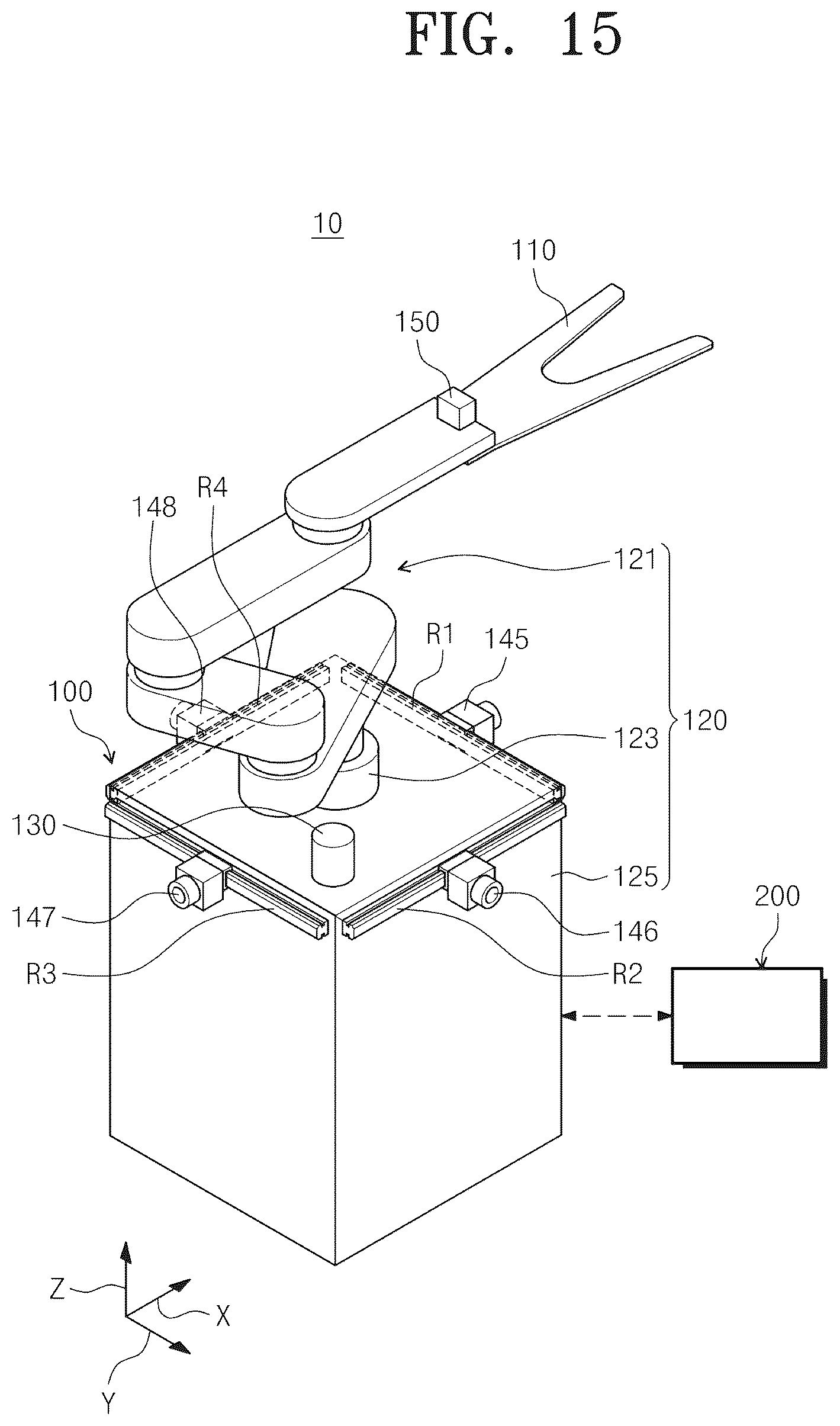 Patent US12472621 Figure 14 – Teaching method, program stored in the medium for executing the teaching method and transfer system