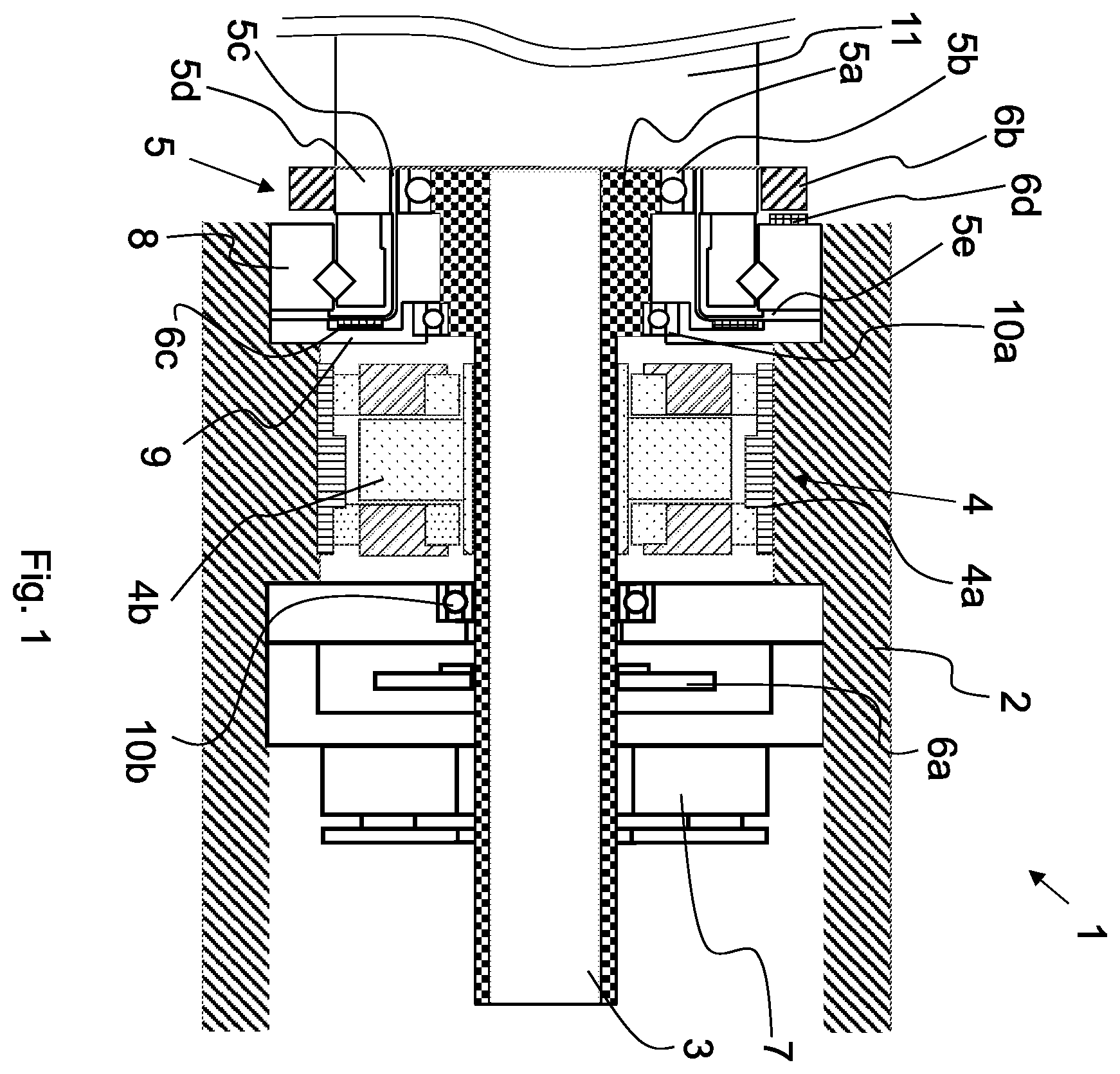 Patent US12472623 Figure 1 – Robot, drive unit for a robot and positioning method