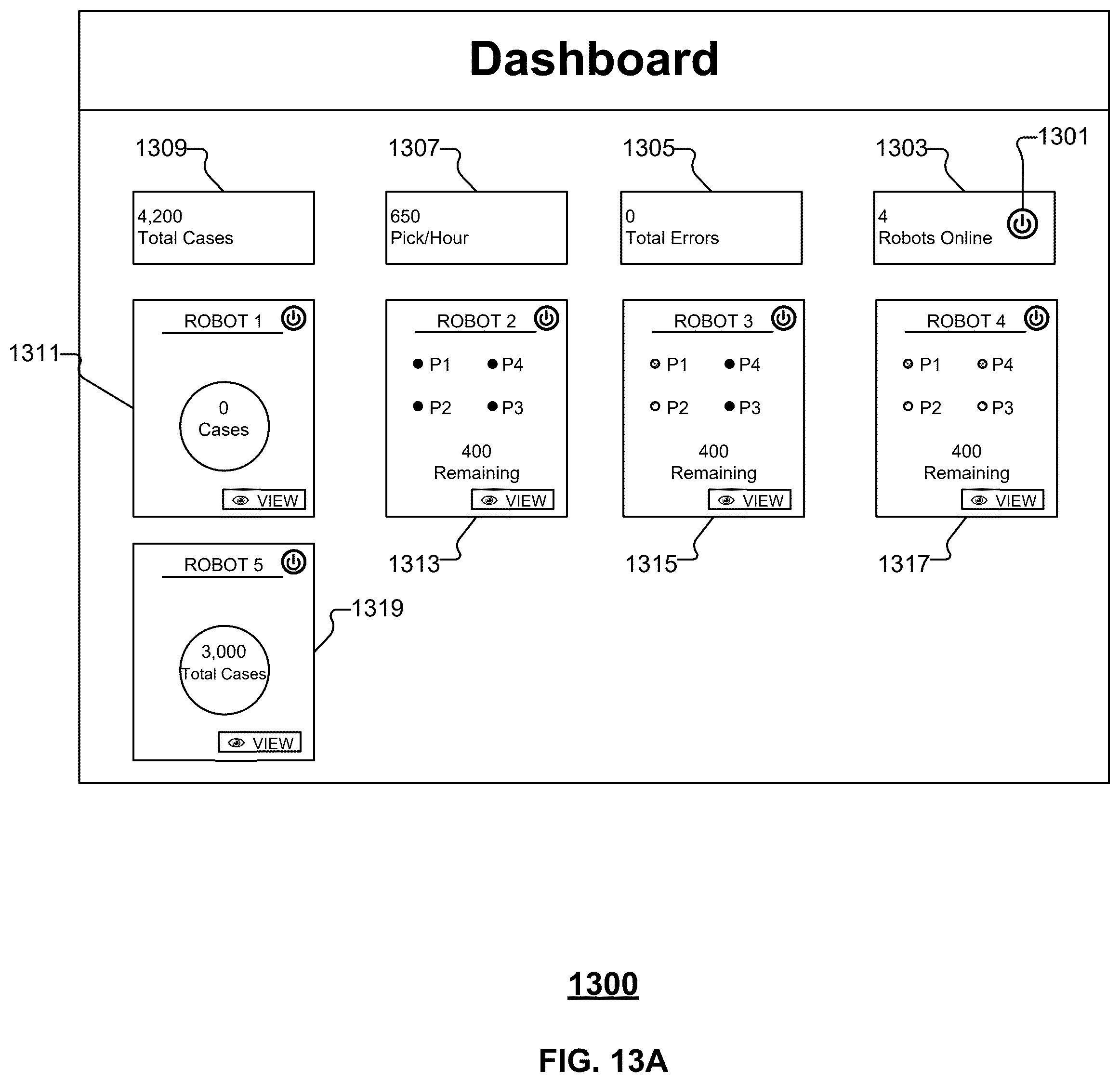 Patent US12472631 Figure 14 – Multi-pallet mixed-case robotic palletizer