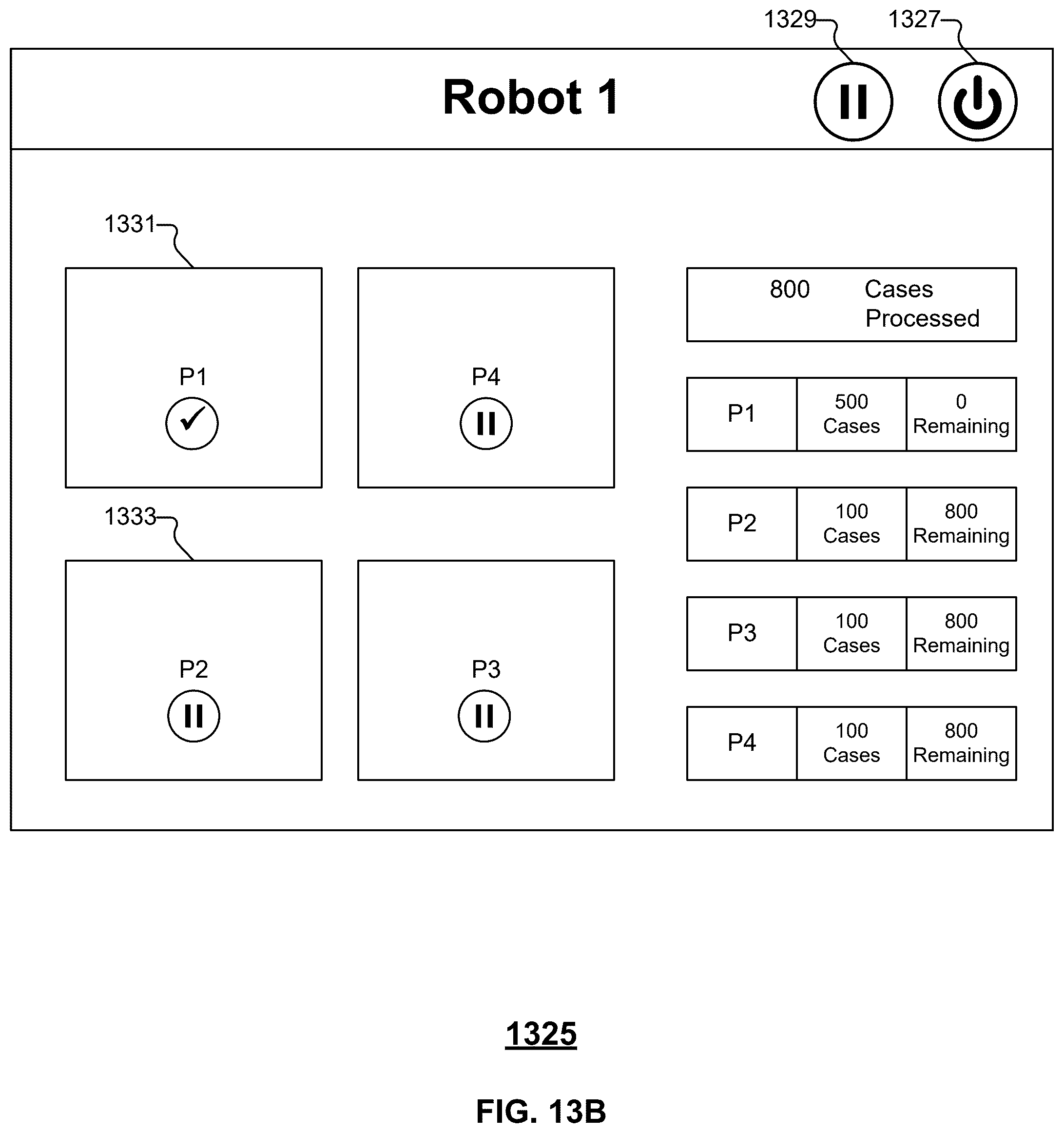 Patent US12472631 Figure 15 – Multi-pallet mixed-case robotic palletizer