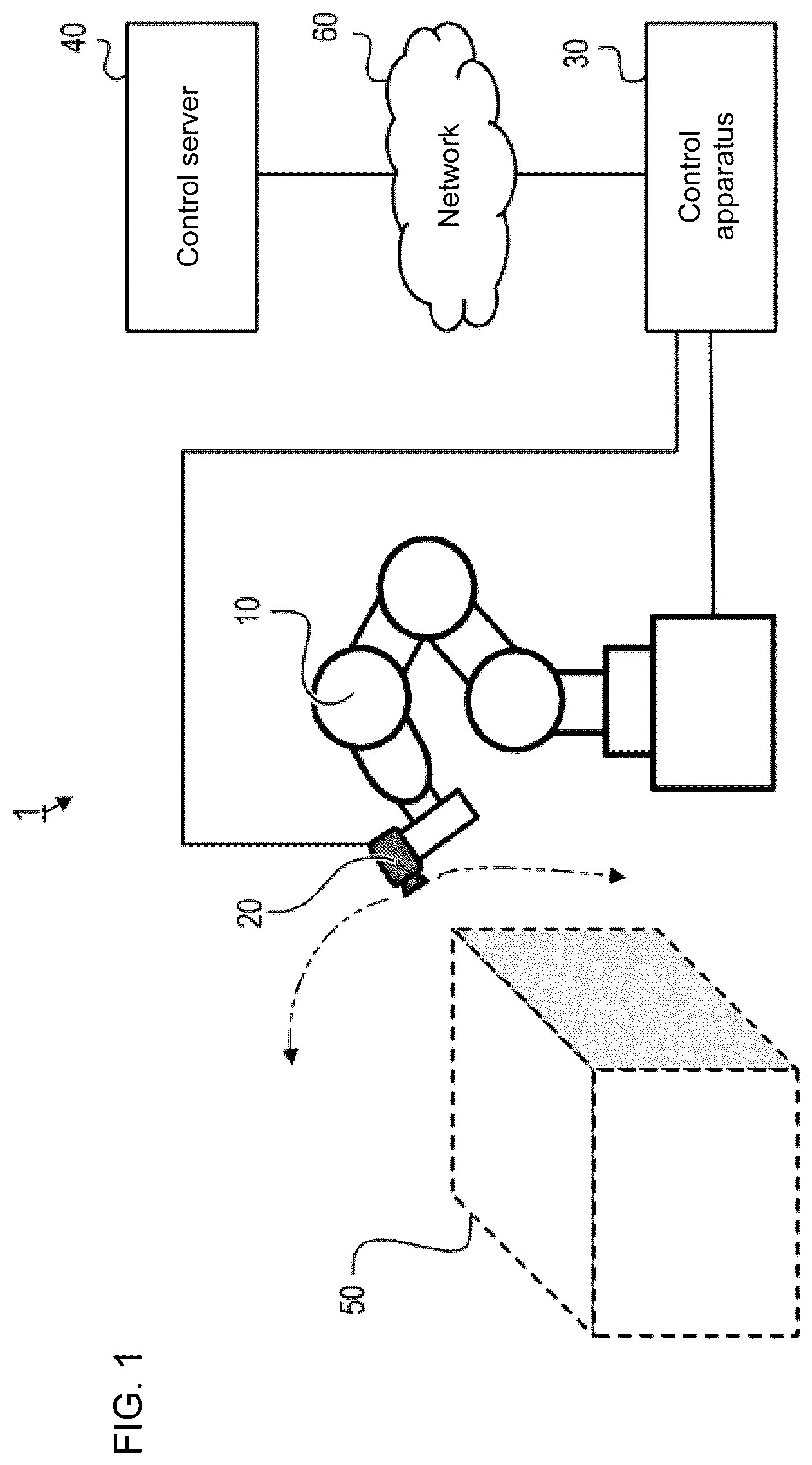 Patent US12472635 Figure 1 – Control device, robot, control method, and program