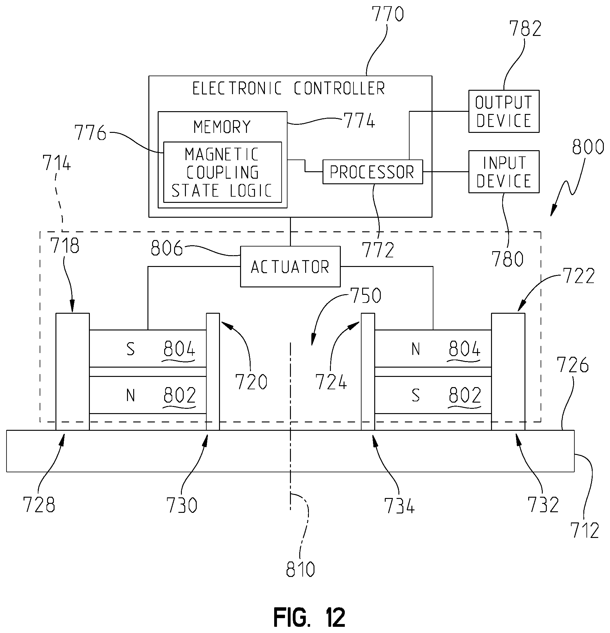 Patent US12472642 Figure 19 – Adjustable end-of-arm tool or fixture