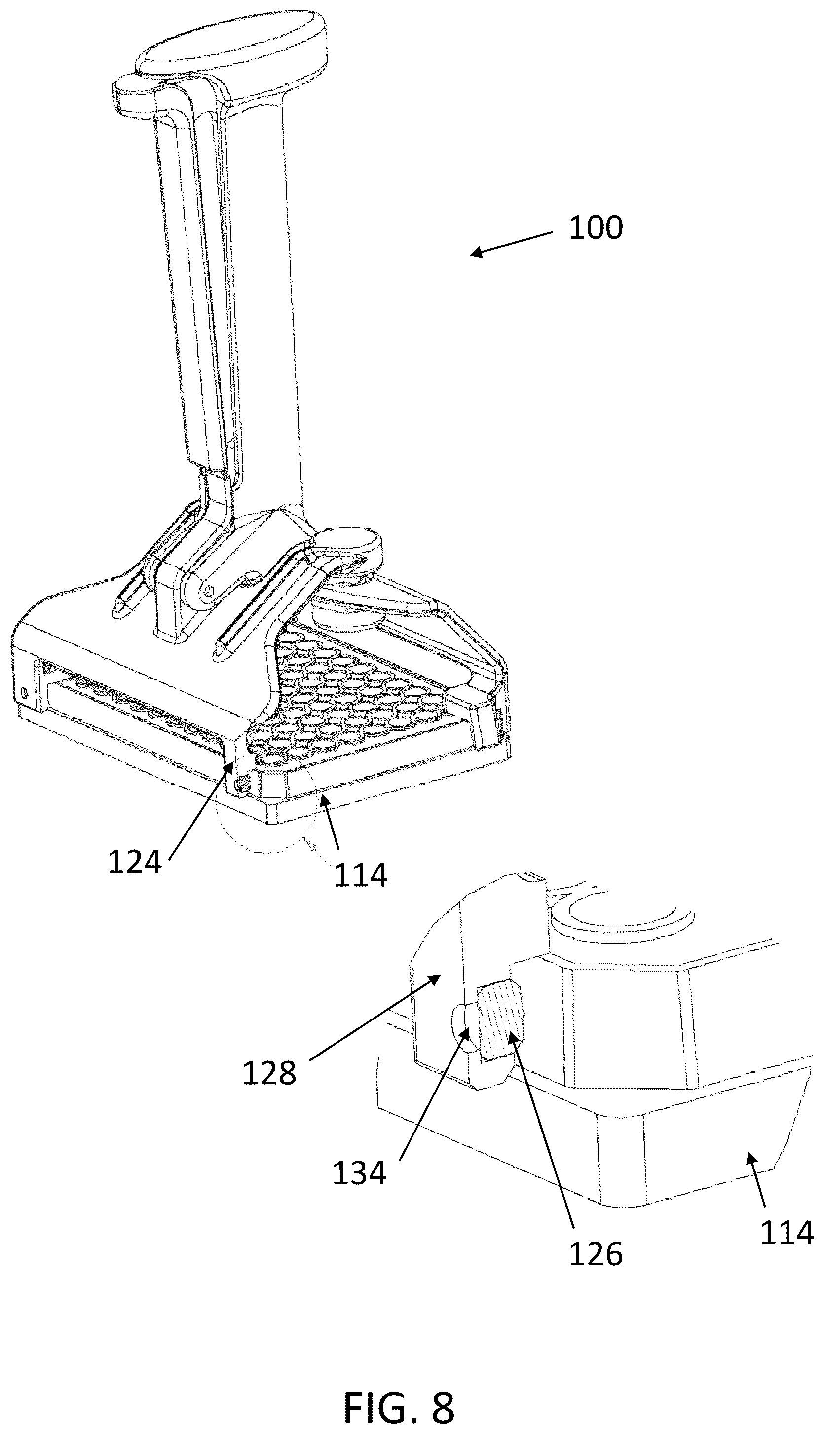 Patent US12472643 Figure 8 – Plate handling devices and methods for plate handling of analytical and culture vessels