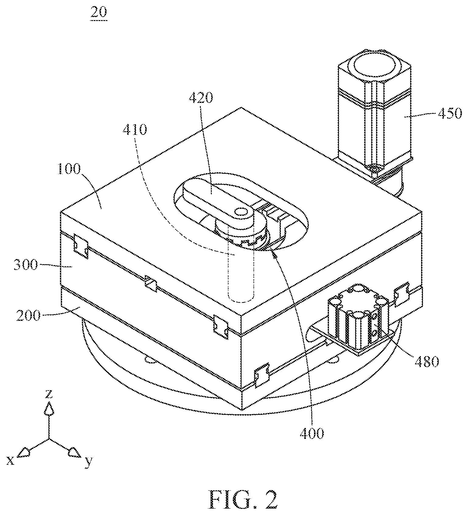 Patent US12472644 Figure 2 – Adjustment mechanism, pick-and-place system, and operation method thereof