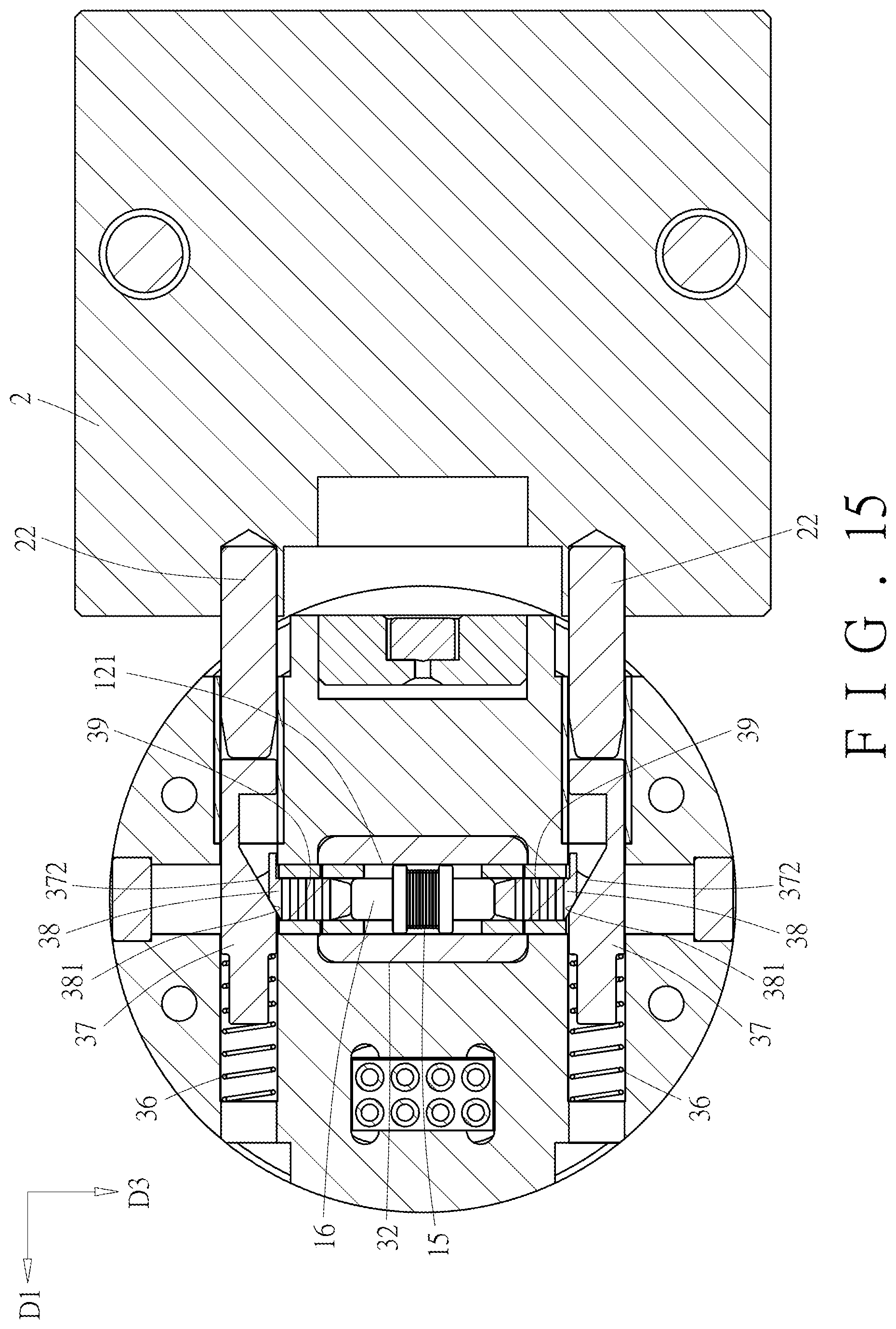 Patent US12472645 Figure 16 – Robotic tool changer system through magnetic coupling force and all-round mechanical locking