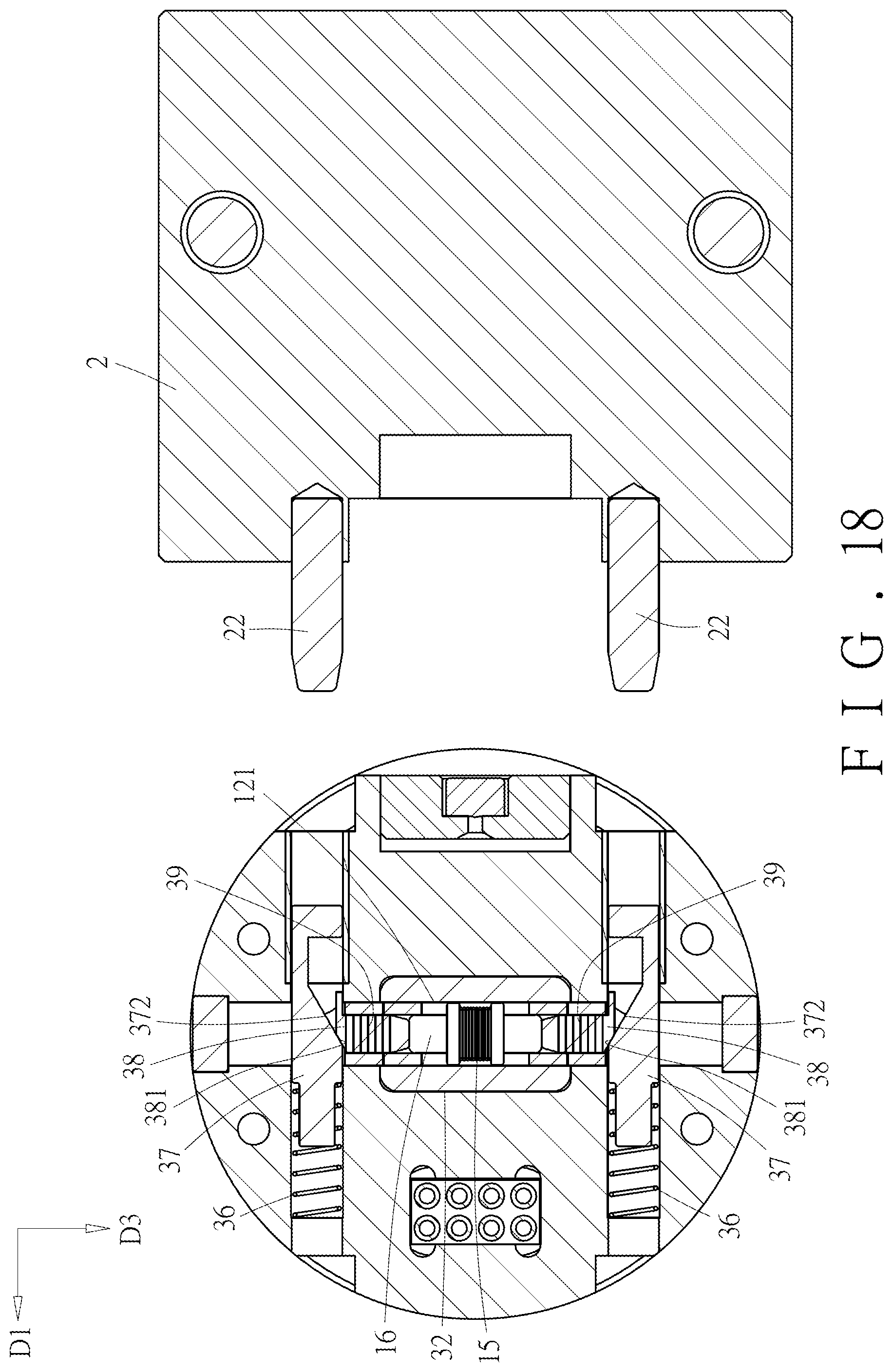 Patent US12472645 Figure 19 – Robotic tool changer system through magnetic coupling force and all-round mechanical locking