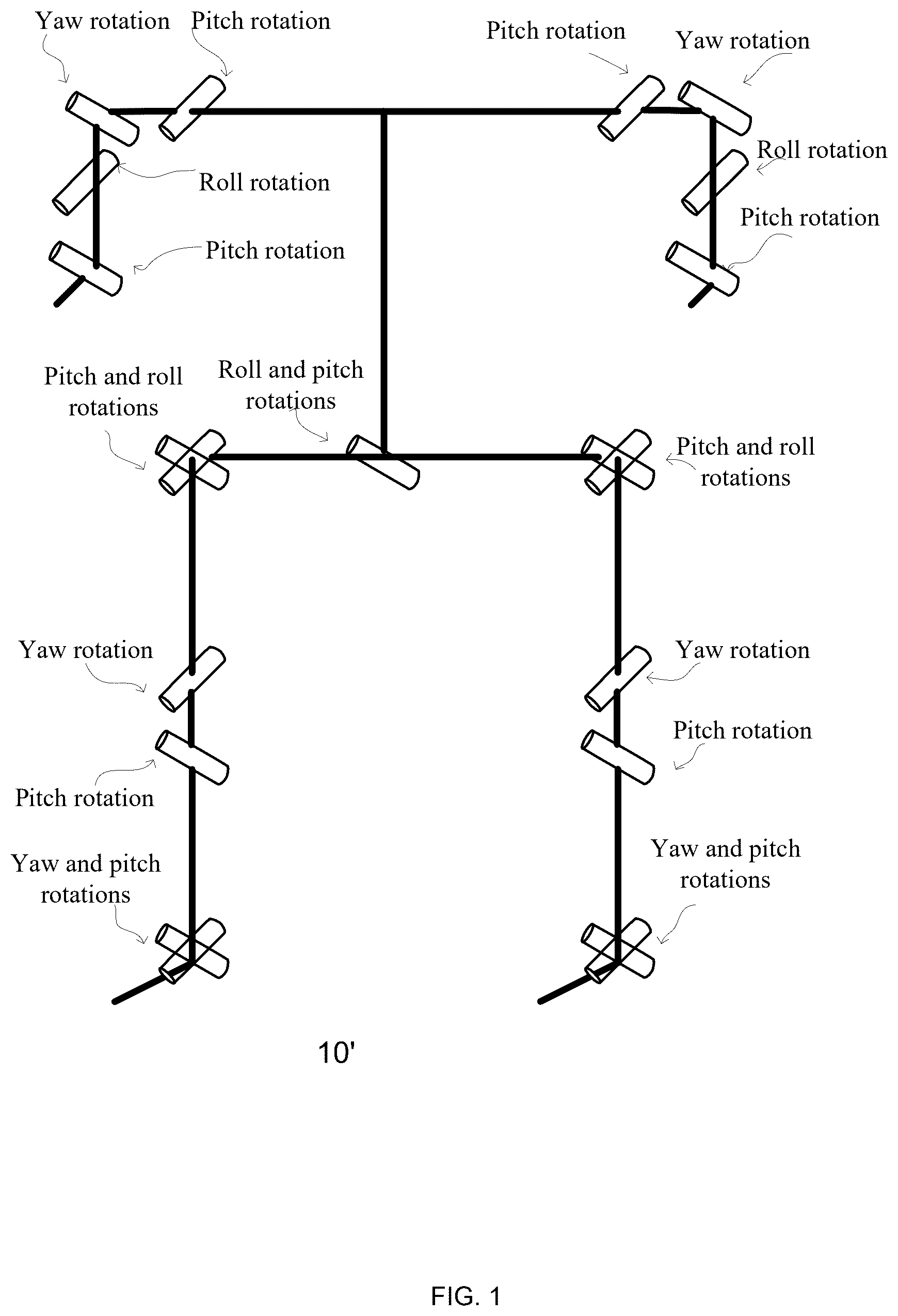 Patent US12472648 — Humanoid robot leg and a humanoid robot — Figure 1