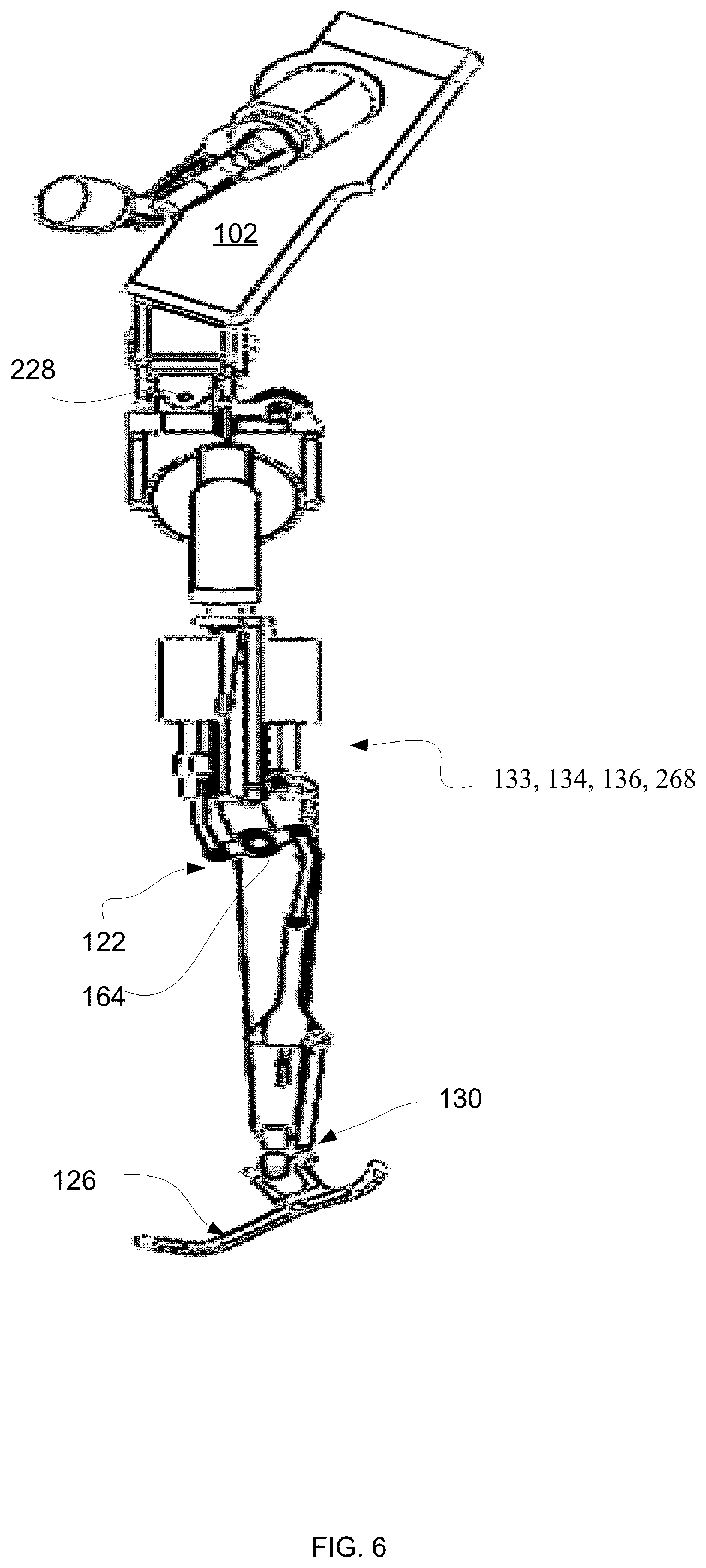 Patent US12472648 Figure 6 – Humanoid robot leg and a humanoid robot