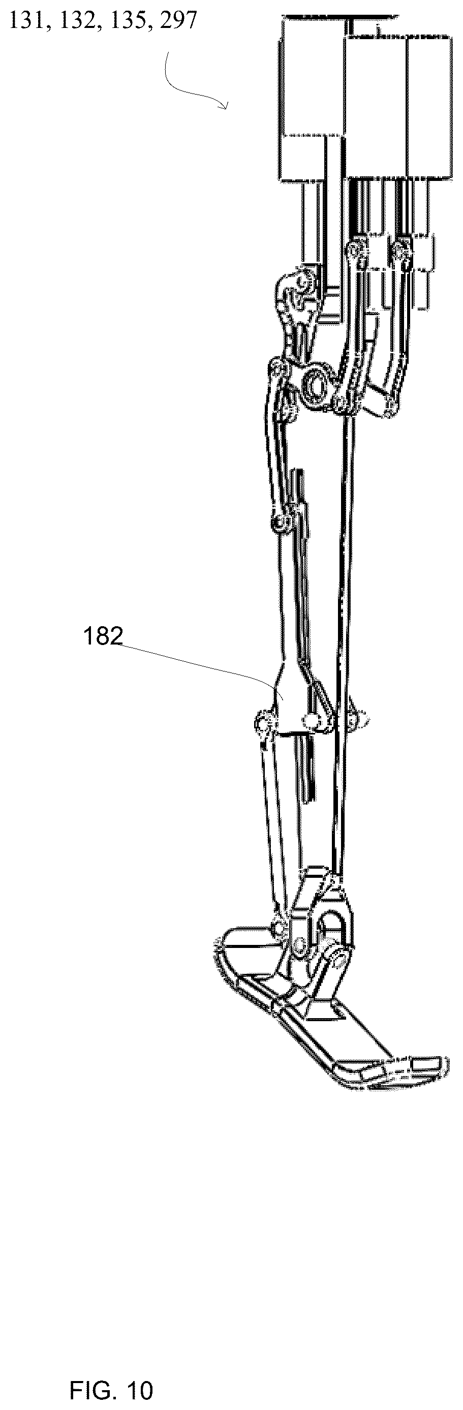 Patent US12472648 Figure 10 – Humanoid robot leg and a humanoid robot