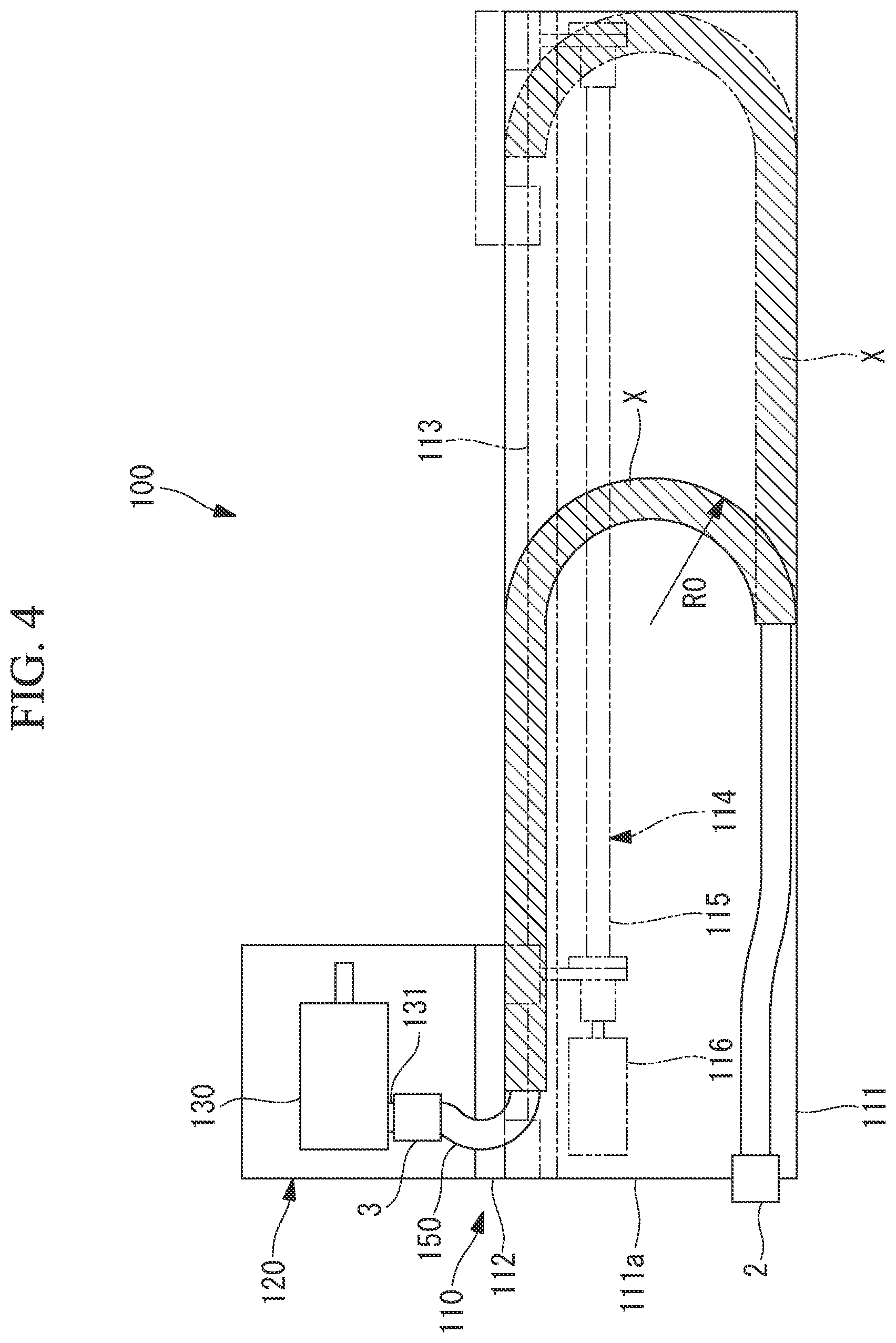 Patent US12472649 Figure 4 – Power harness and robot