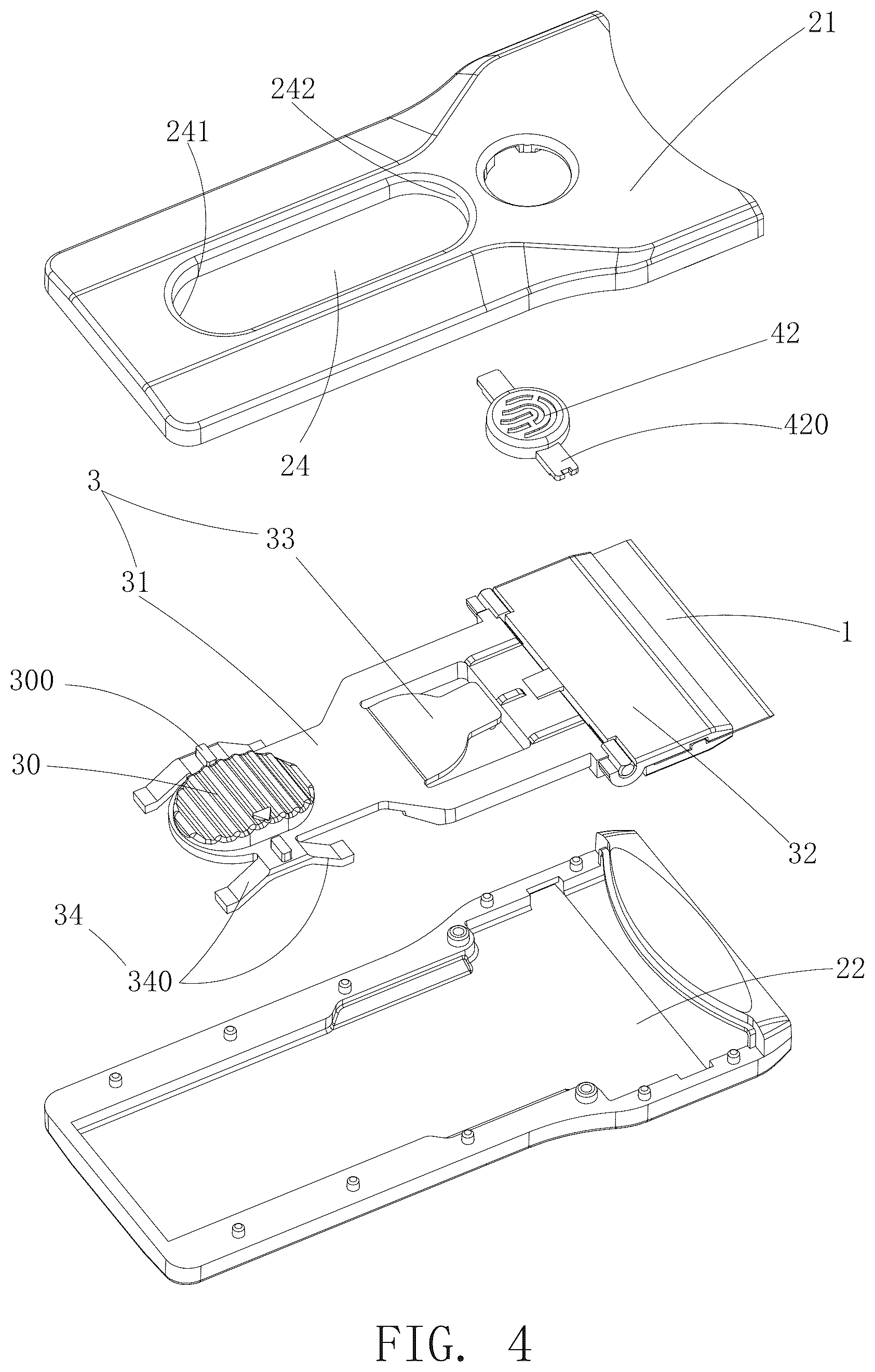 Patent US12472650 Figure 4 – Scraper