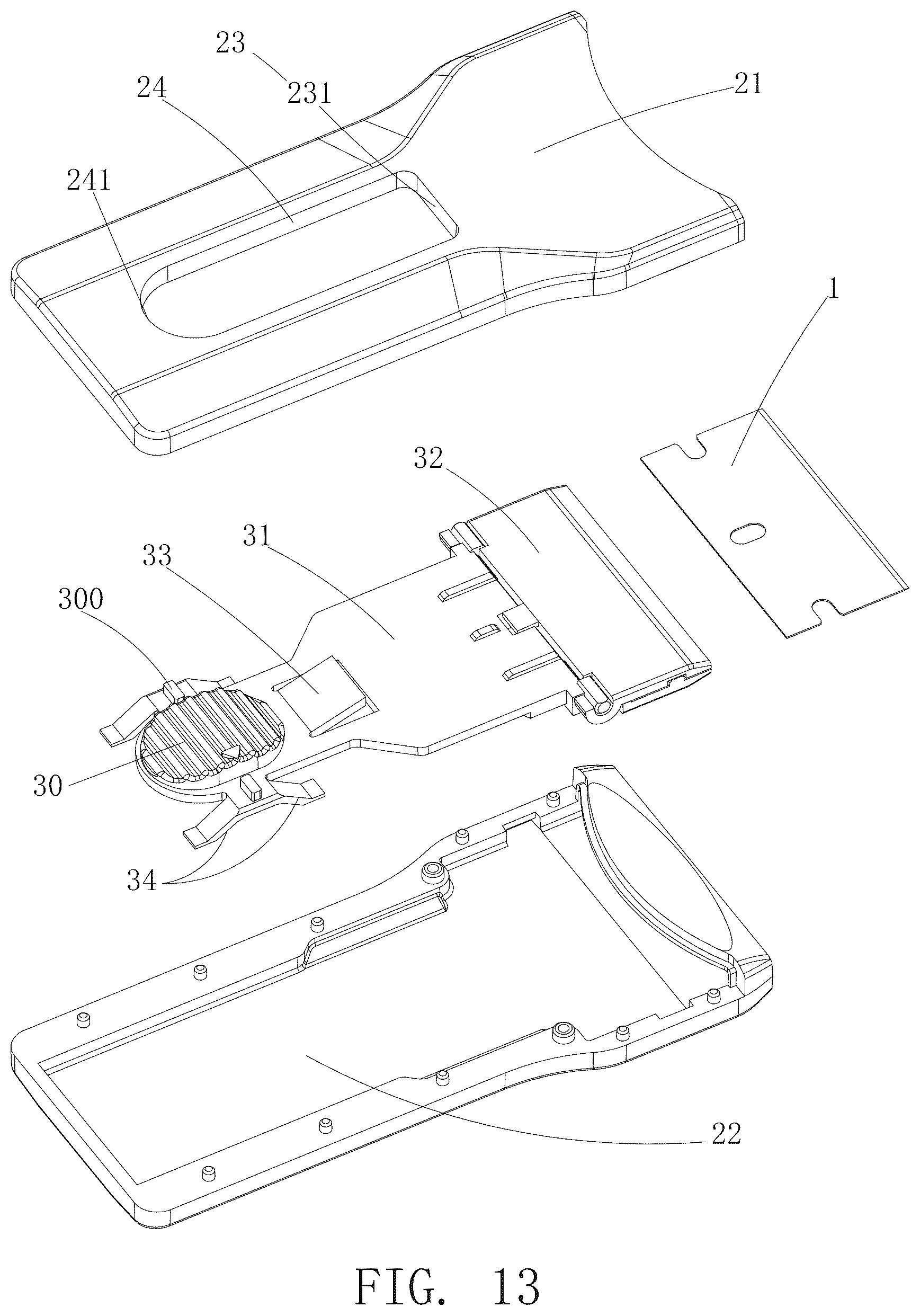 Patent US12472650 Figure 13 – Scraper