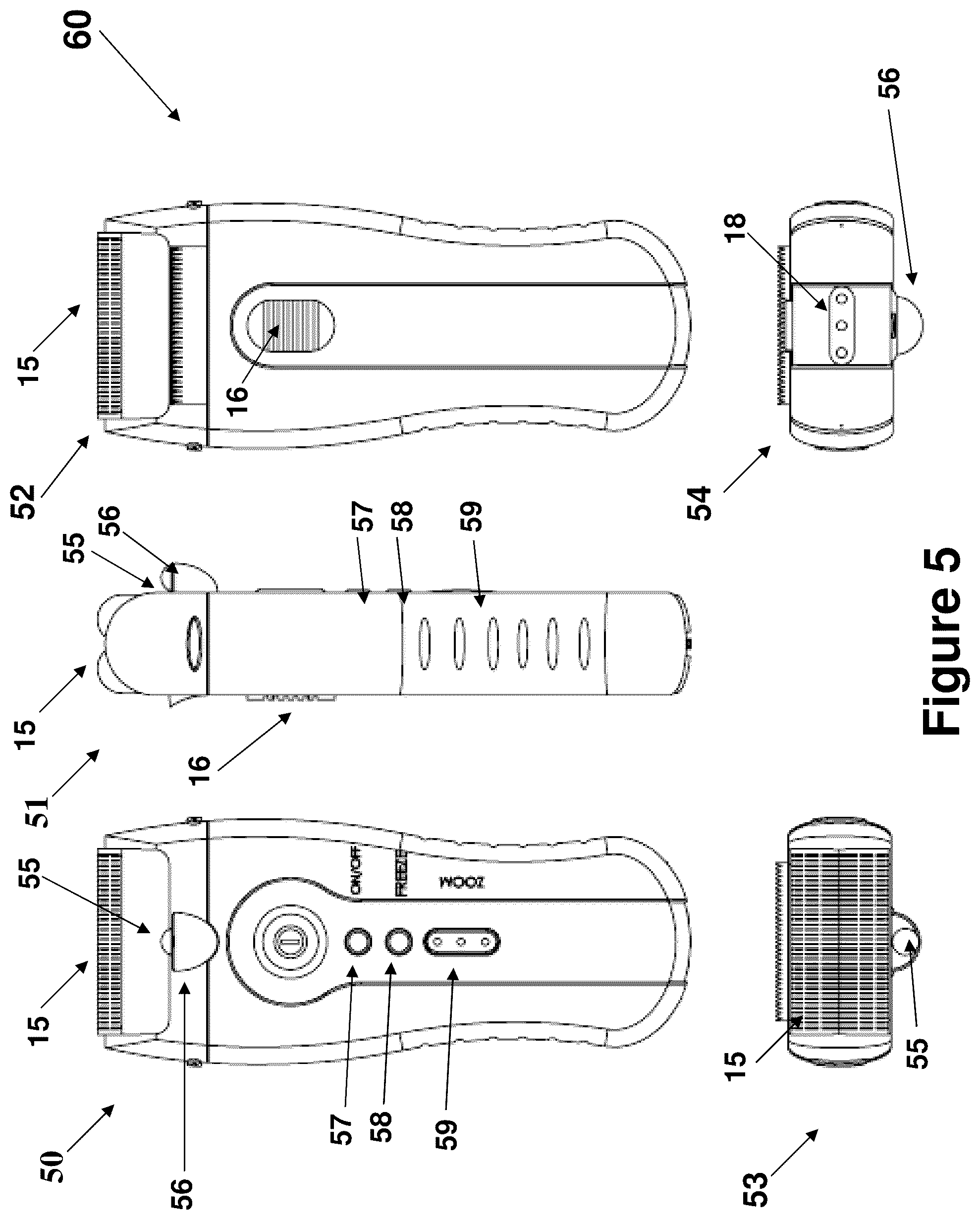Patent US12472651 Figure 5 – Electric shaver with imaging capability