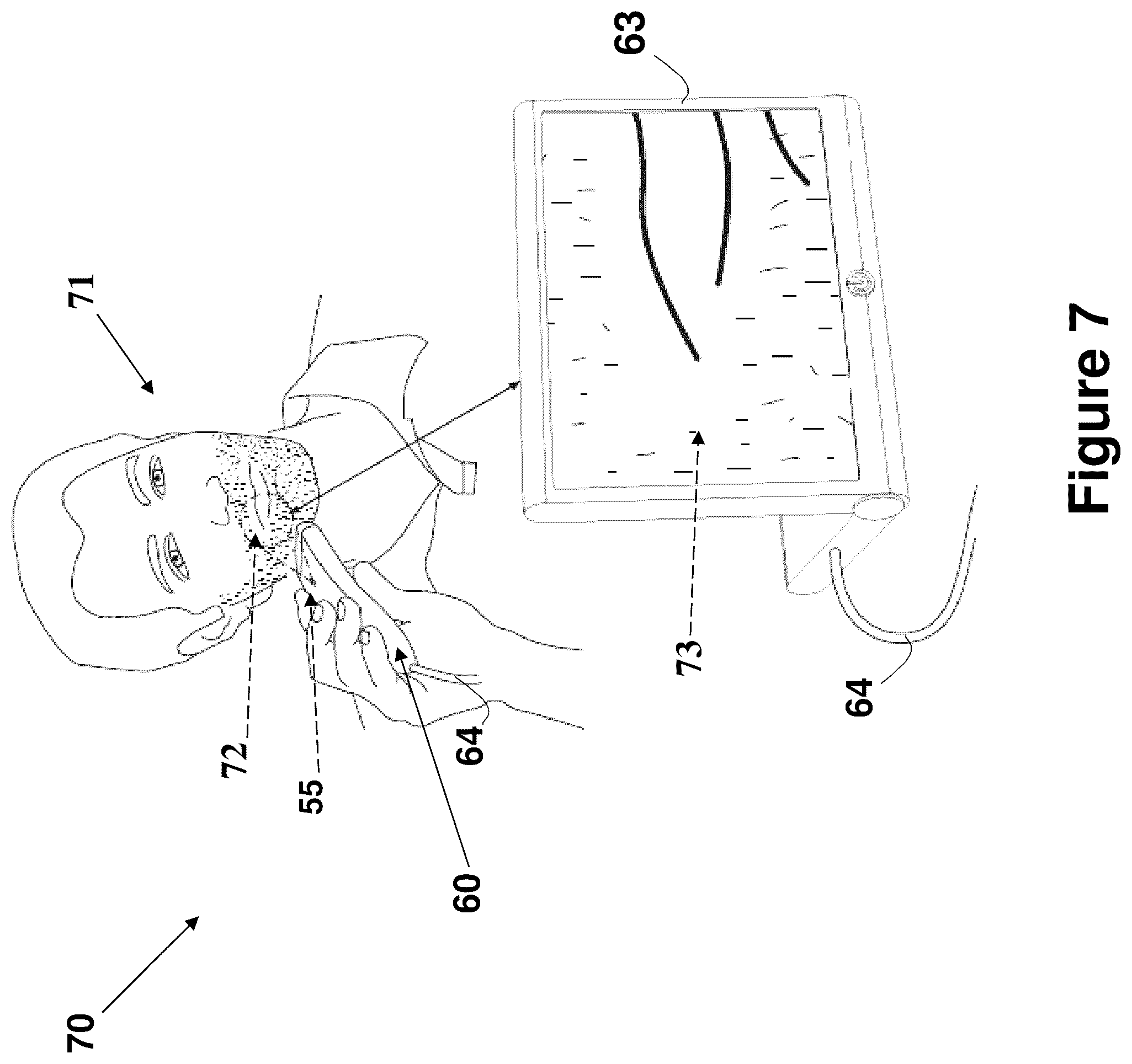 Patent US12472651 Figure 8 – Electric shaver with imaging capability