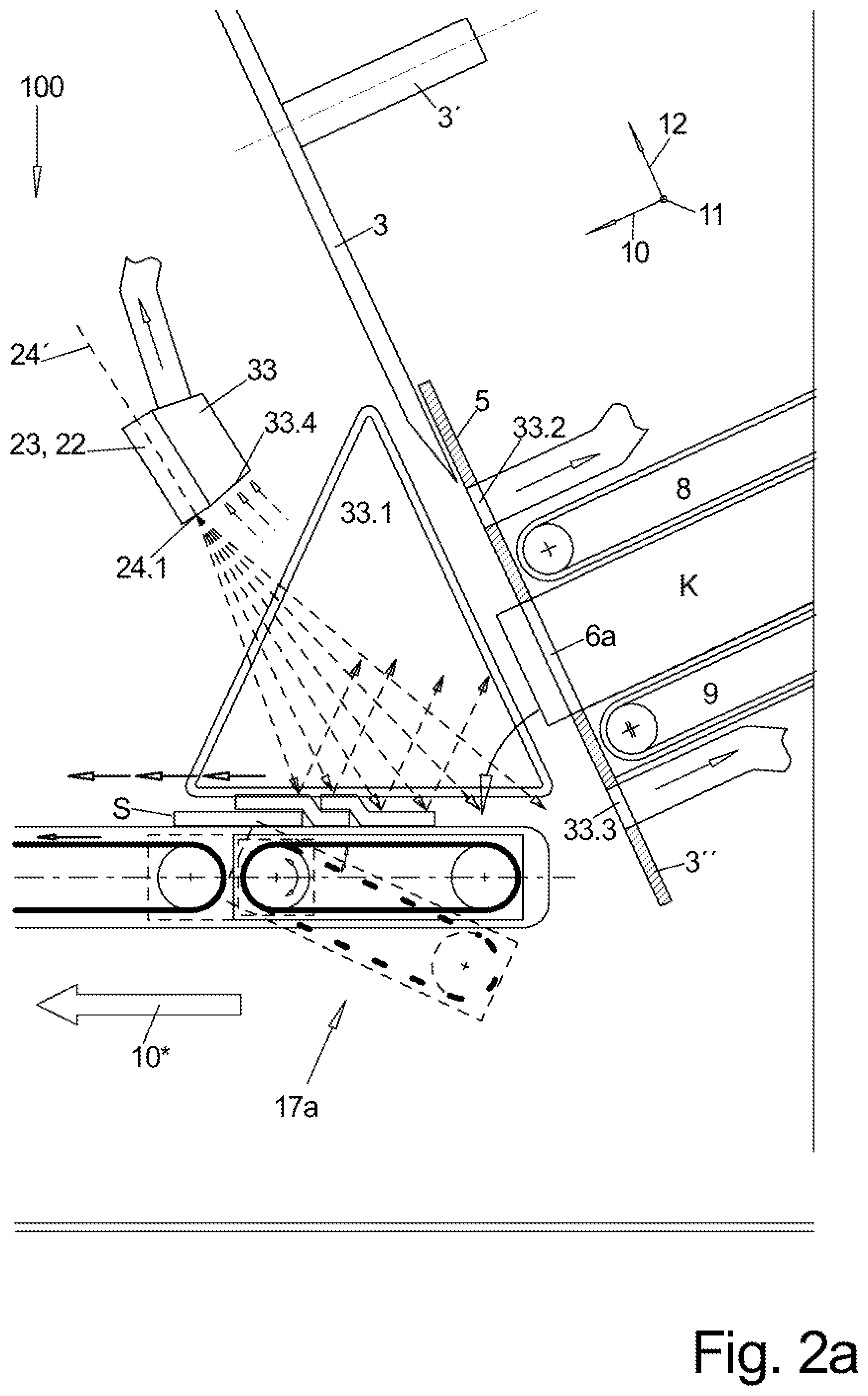 Patent US12472656 Figure 5 – Slicing machine with suction unit