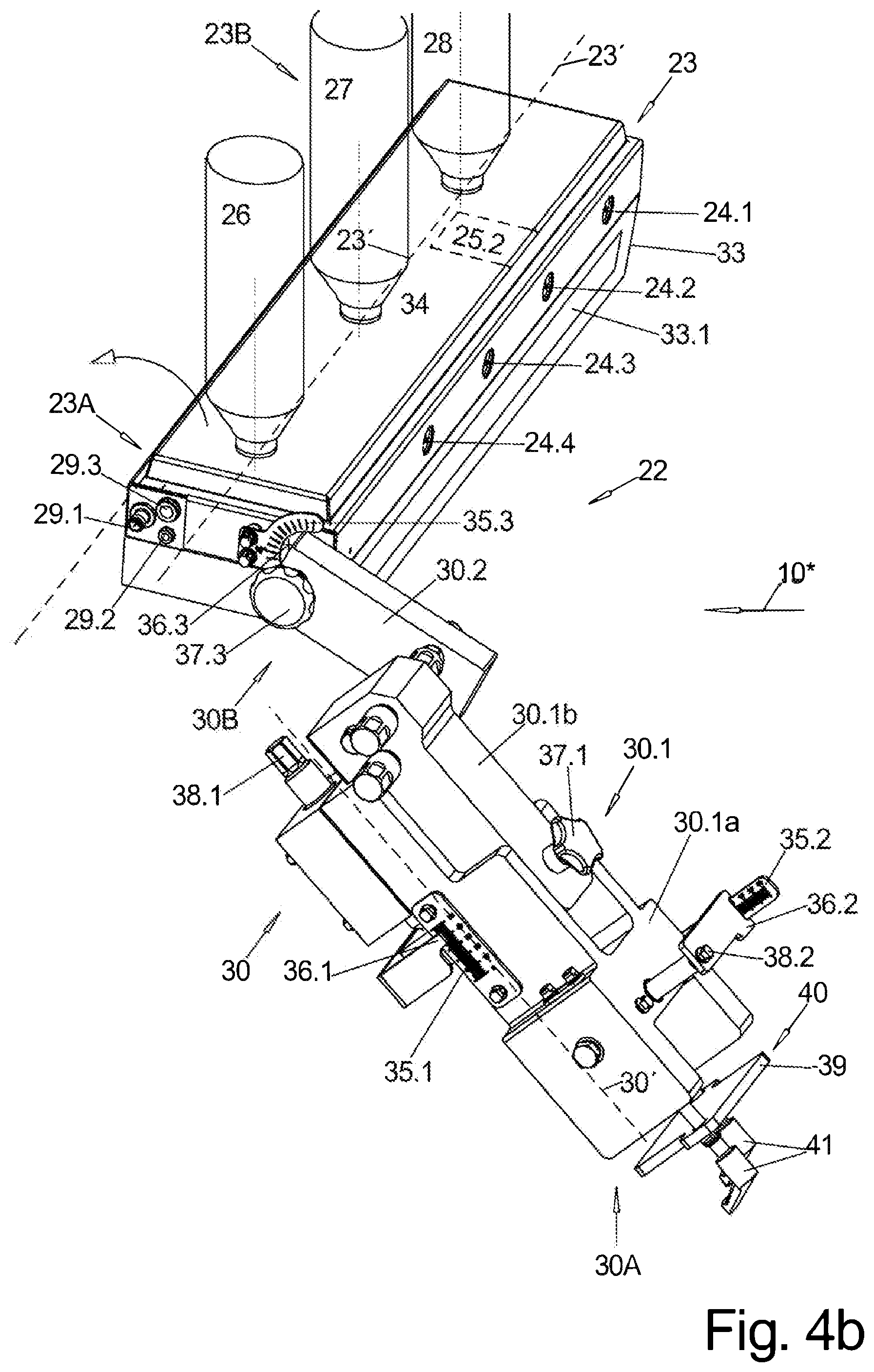 Patent US12472656 Figure 9 – Slicing machine with suction unit