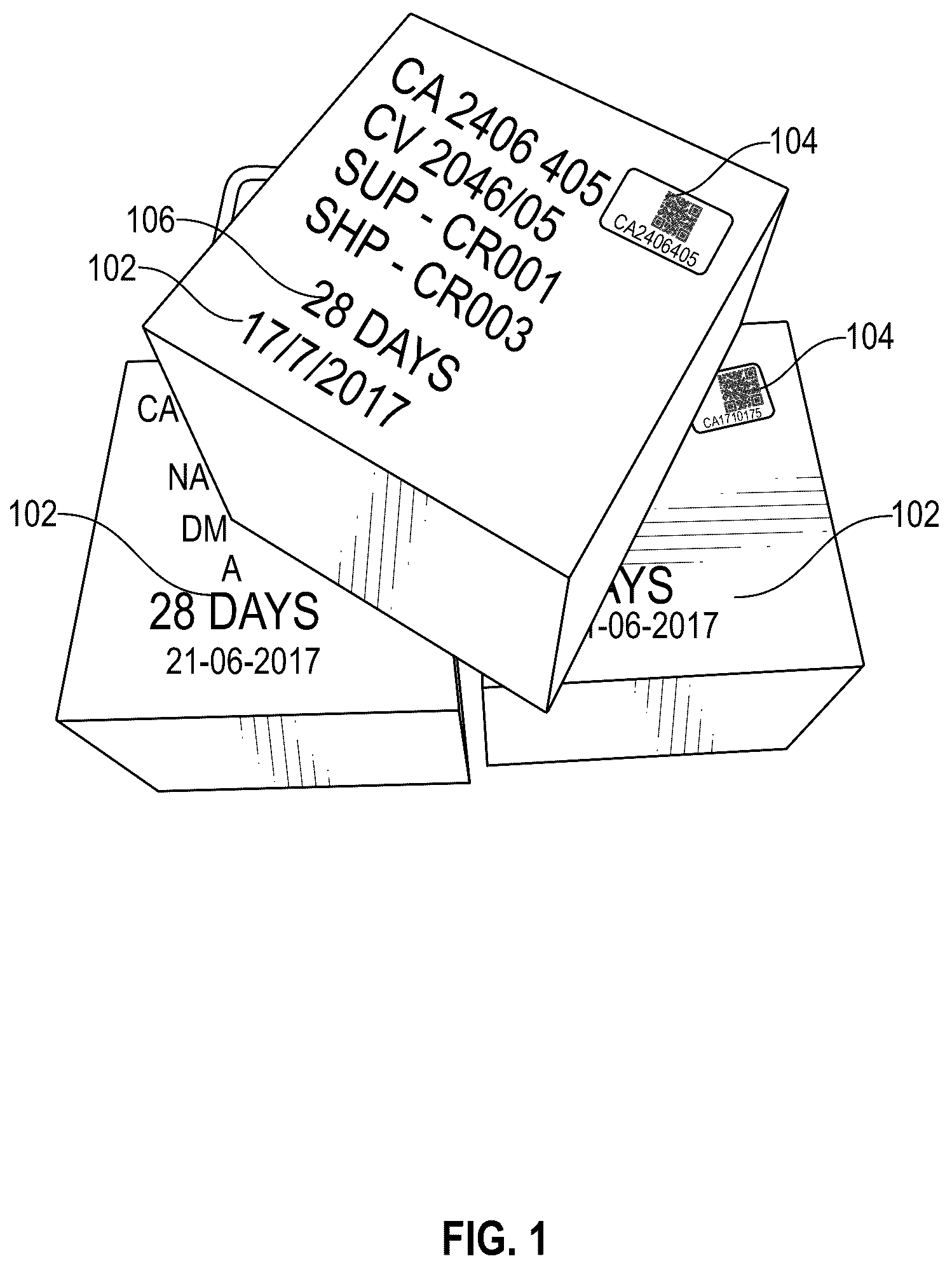 Patent US12472660 Figure 1 – Automated concrete cube processing system