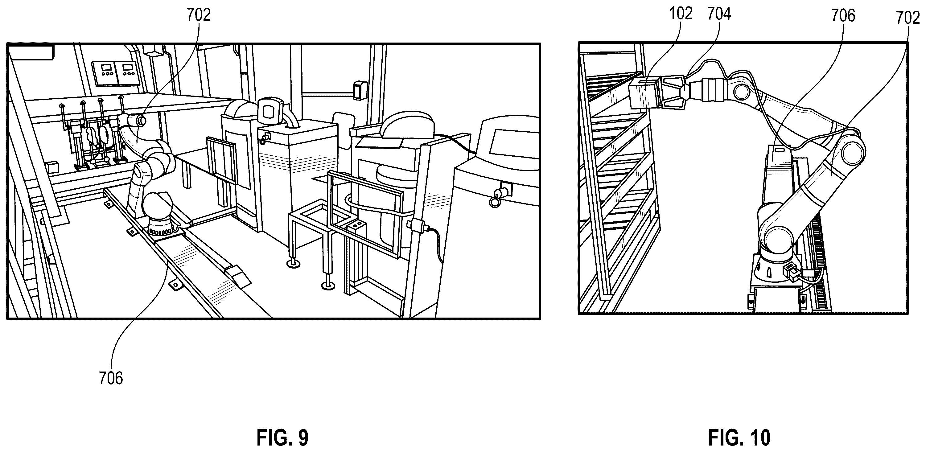 Patent US12472660 Figure 7 – Automated concrete cube processing system
