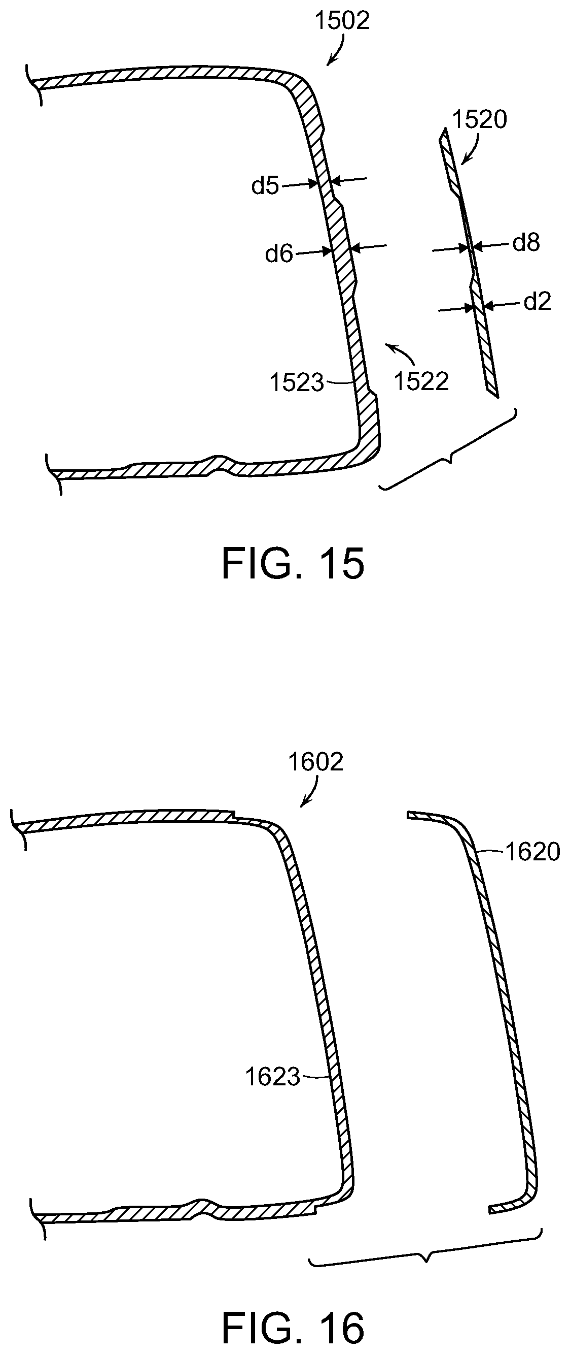 Patent US12472663 Figure 8 – Golf club head having a multi-material face and method of manufacture