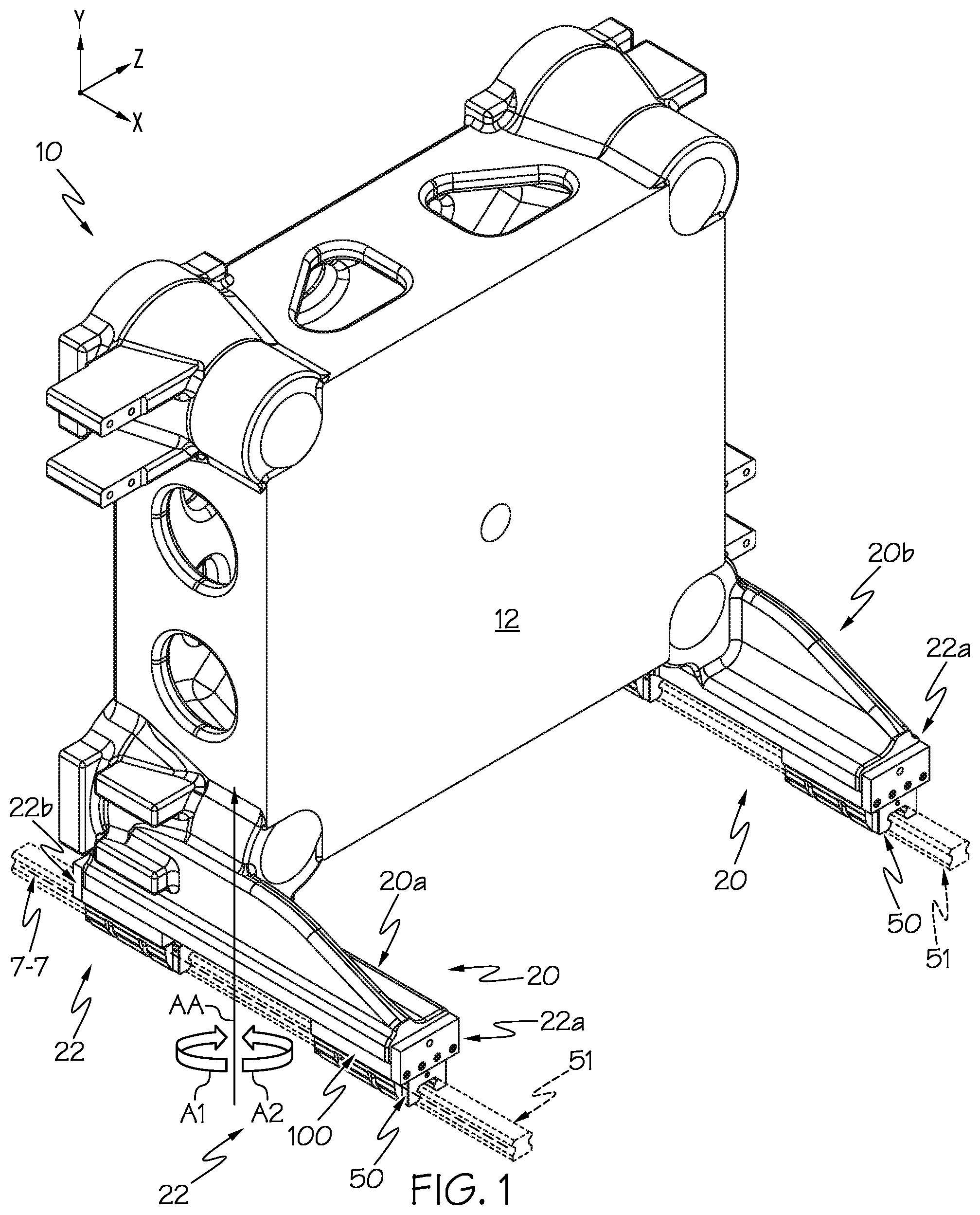 Patent US12472668 Figure 1 – Flex plate for guiding device of injection molding machine