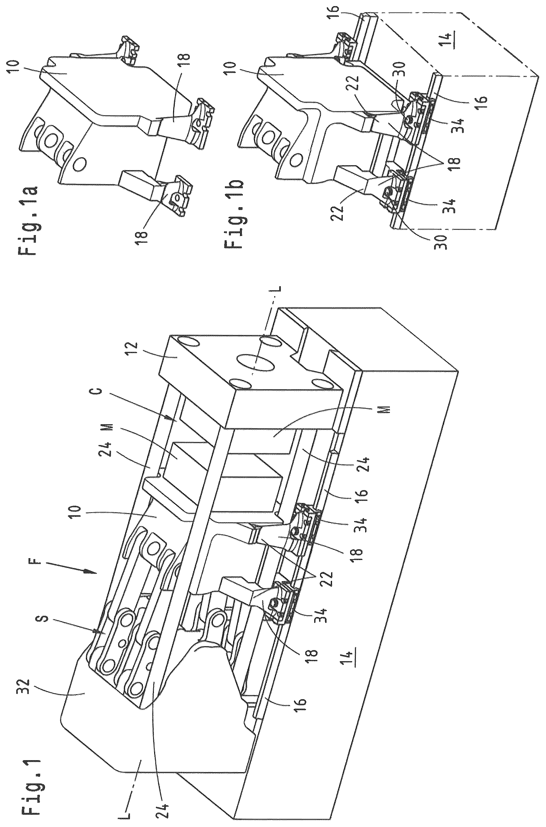 Patent US12472670 Figure 1 – Mould-closing unit for an injection-moulding machine for processing plastics