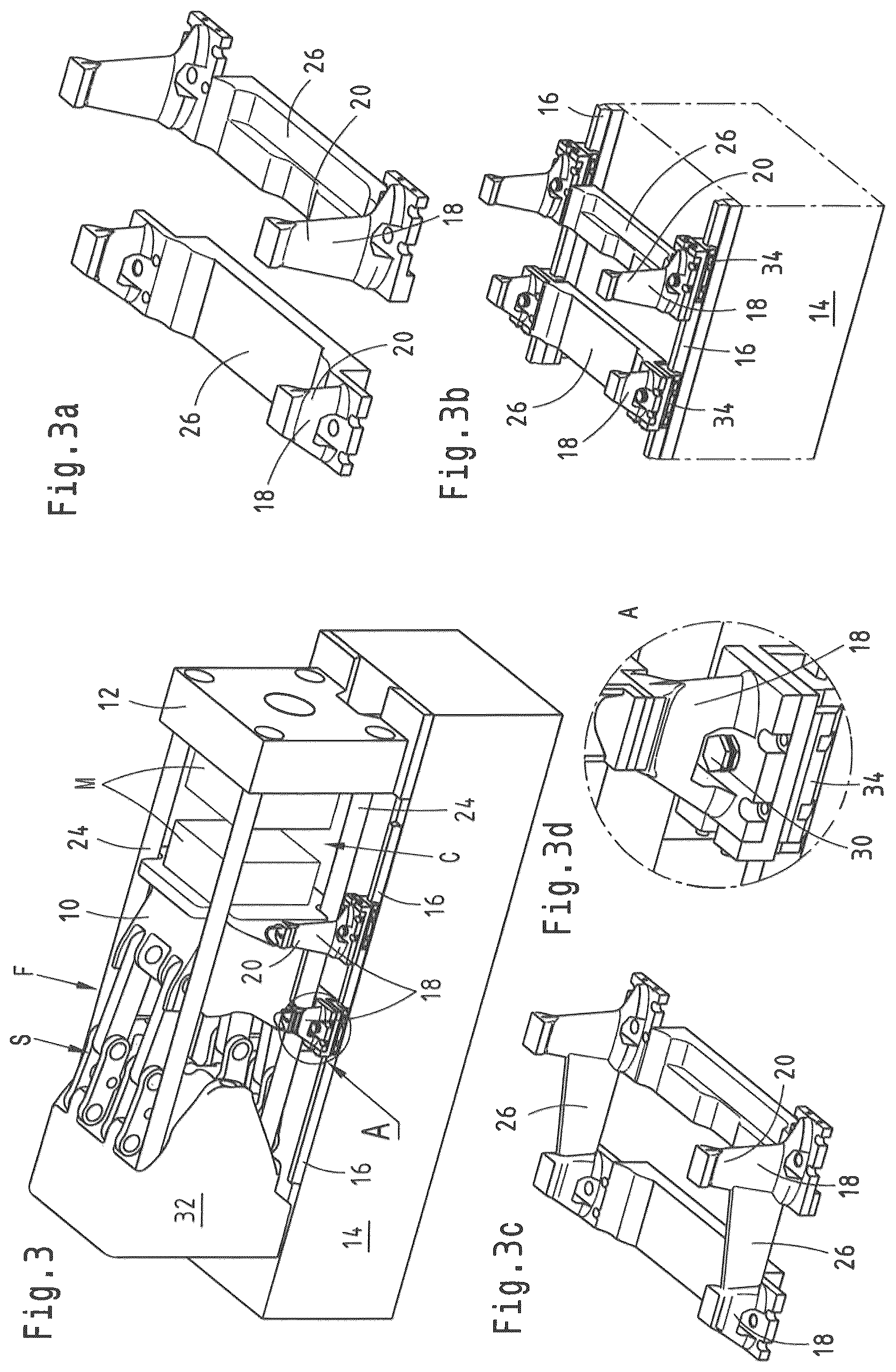 Patent US12472670 Figure 3 – Mould-closing unit for an injection-moulding machine for processing plastics