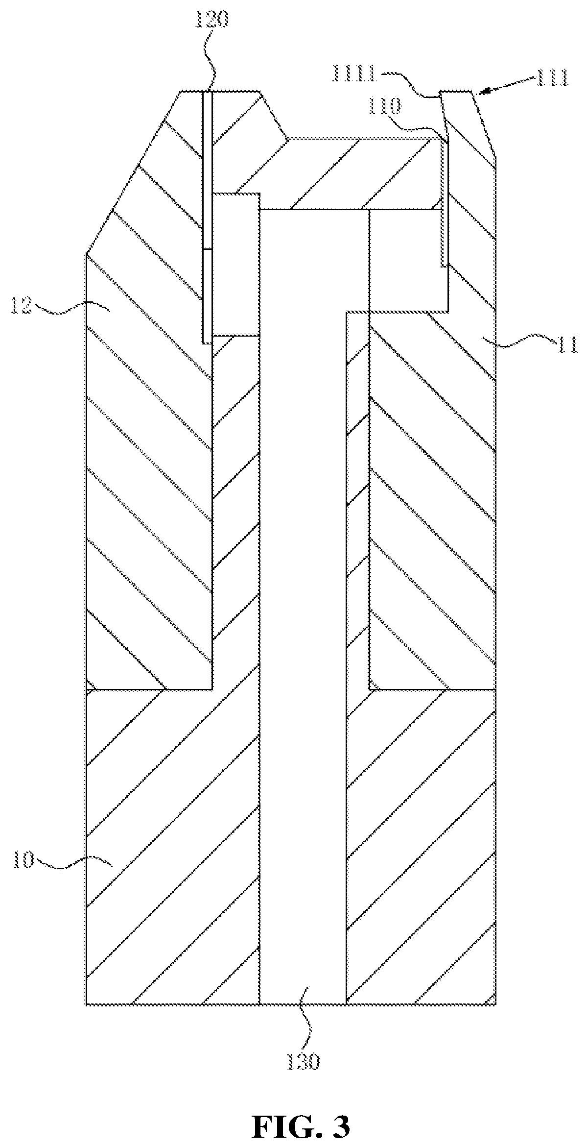 Patent US12472676 Figure 3 – Heat treatment device for pet bottle preform with integral handle