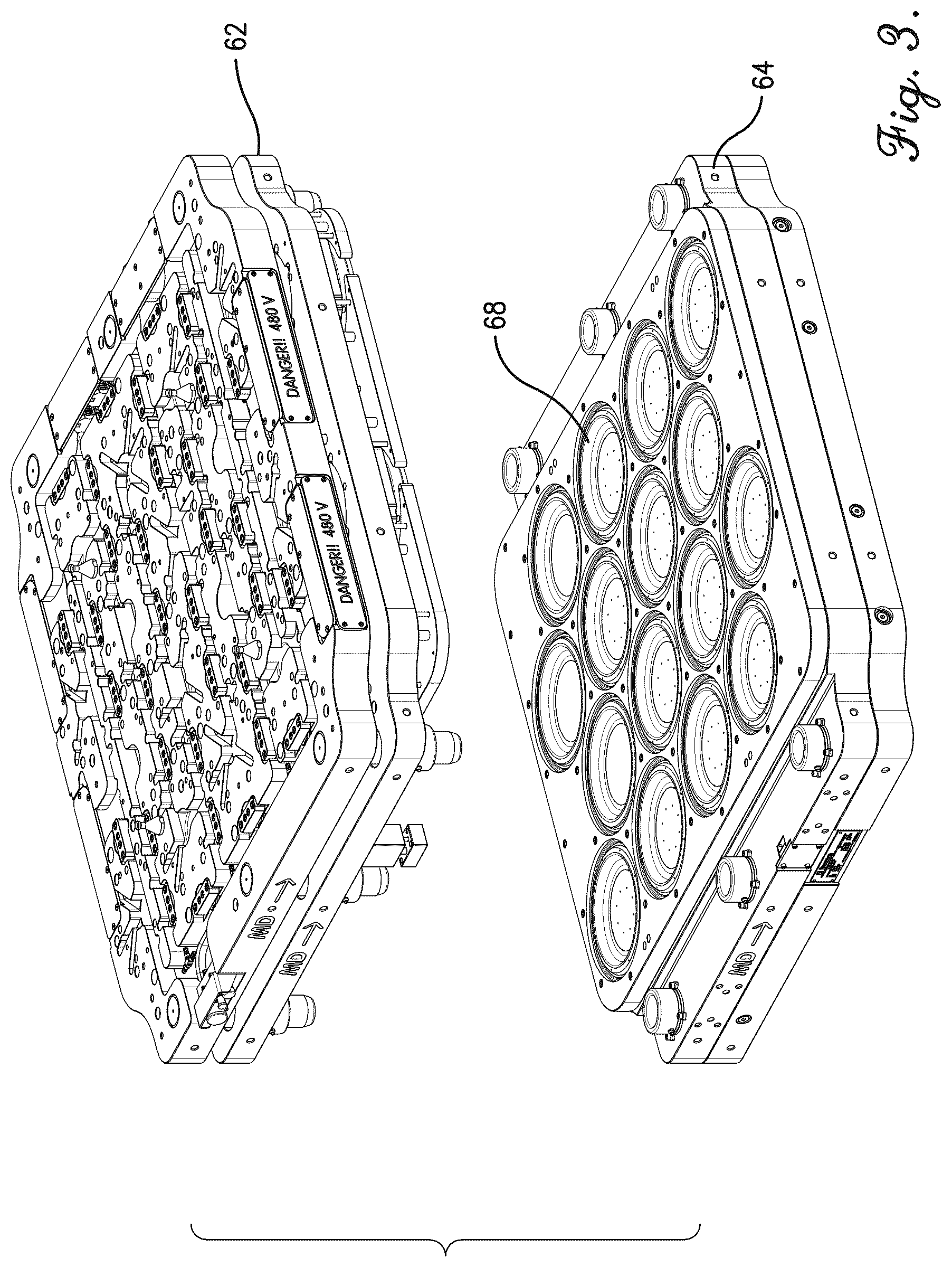 Patent US12472677 Figure 3 – Low profile product extractor for thermoformed products