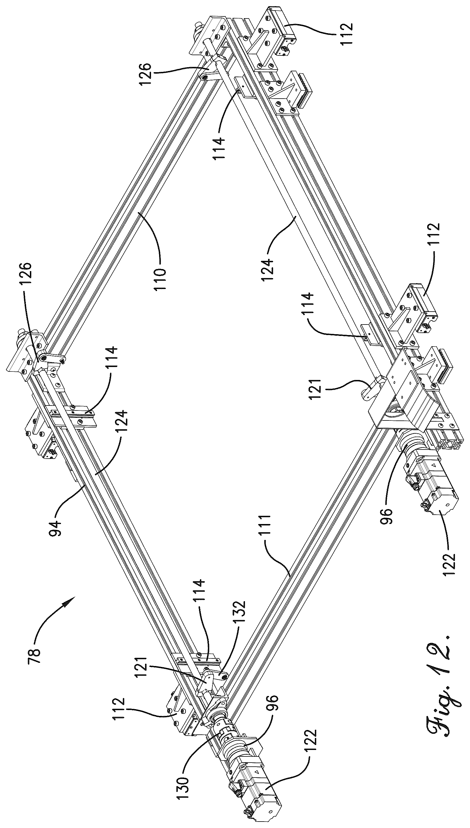 Patent US12472677 Figure 12 – Low profile product extractor for thermoformed products