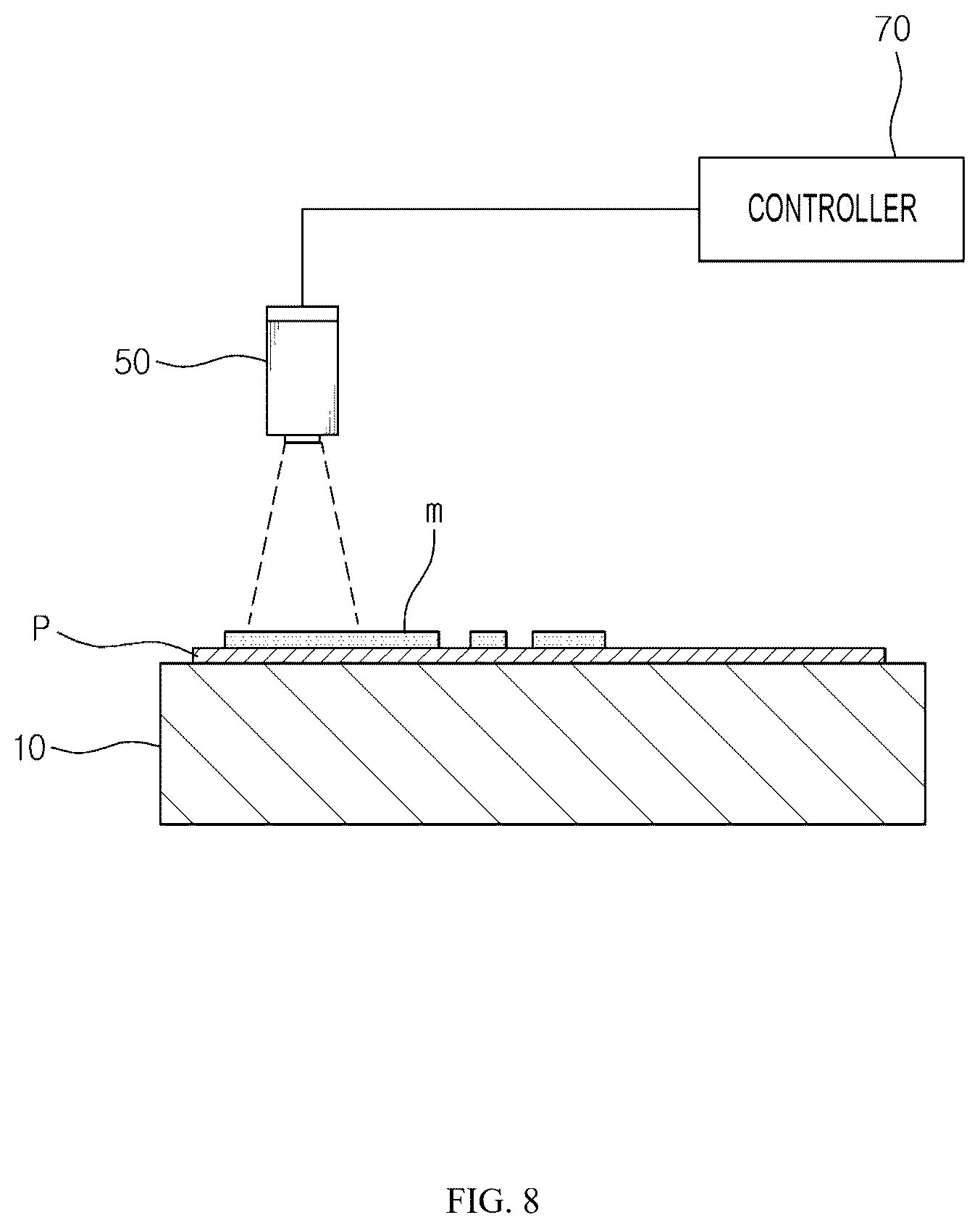 Patent US12472680 Figure 8 – Additive manufacturing system and additive manufacturing method