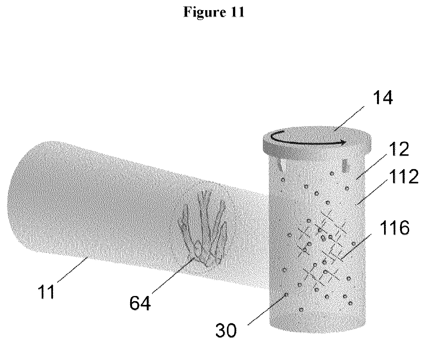 Patent US12472686 Figure 8 – Method and apparatus for volumetric additive manufacturing of cell-loaded resins