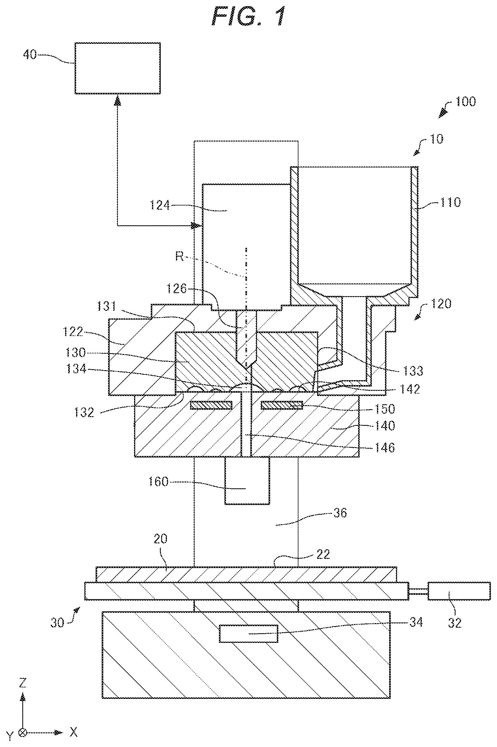 Patent US12472688 Figure 1 – Three-dimensional molding device