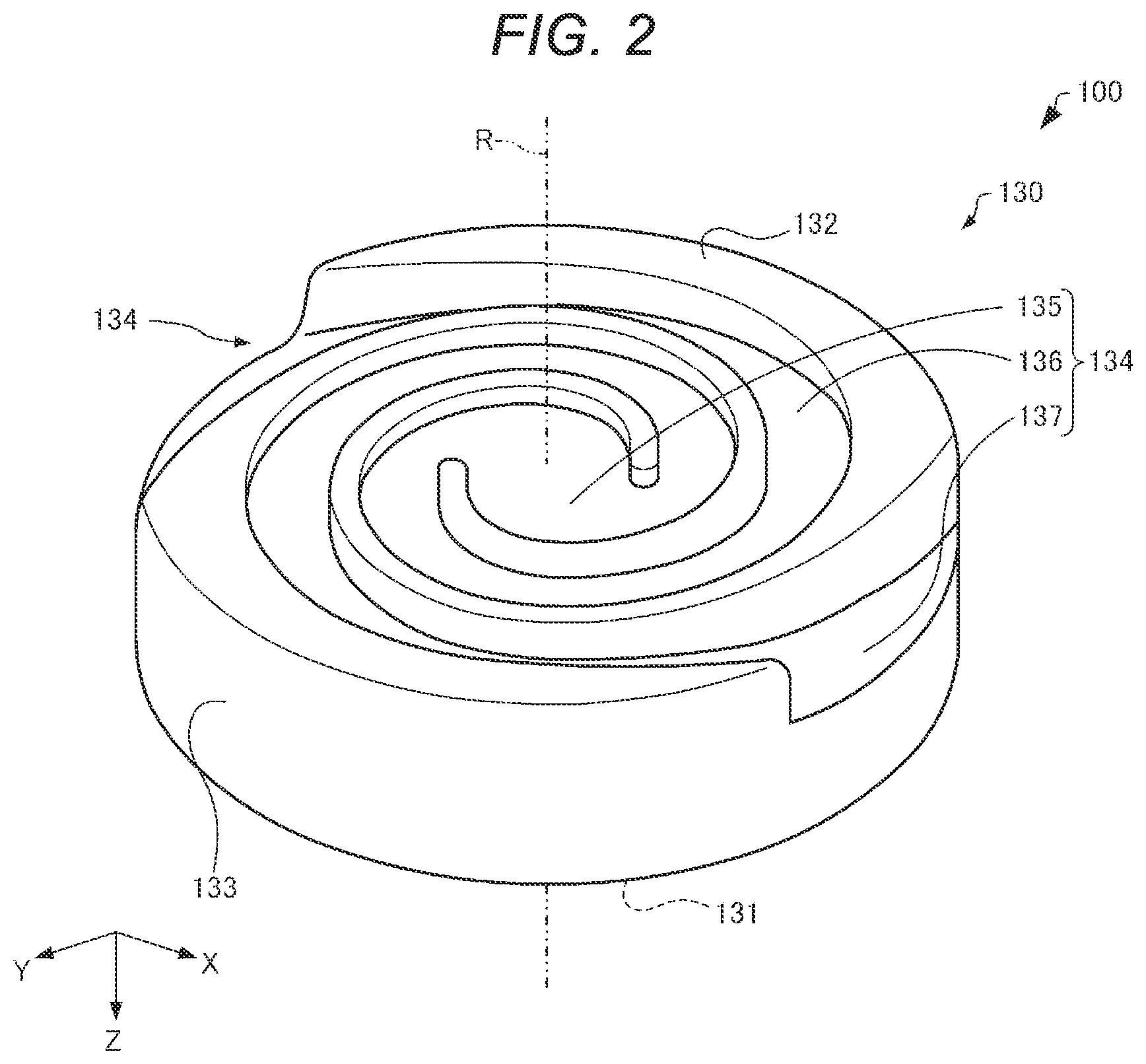 Patent US12472688 Figure 2 – Three-dimensional molding device
