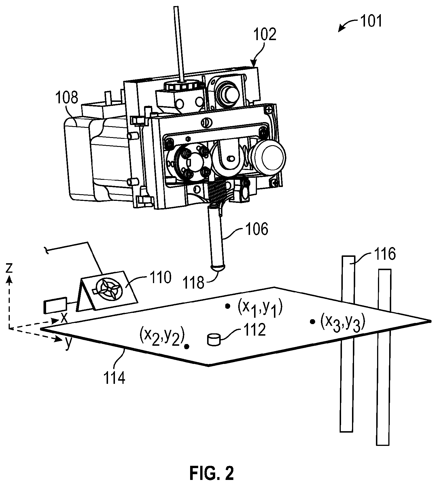Patent US12472692 Figure 2 – Process for controlling extrusion speed in 3D printing systems