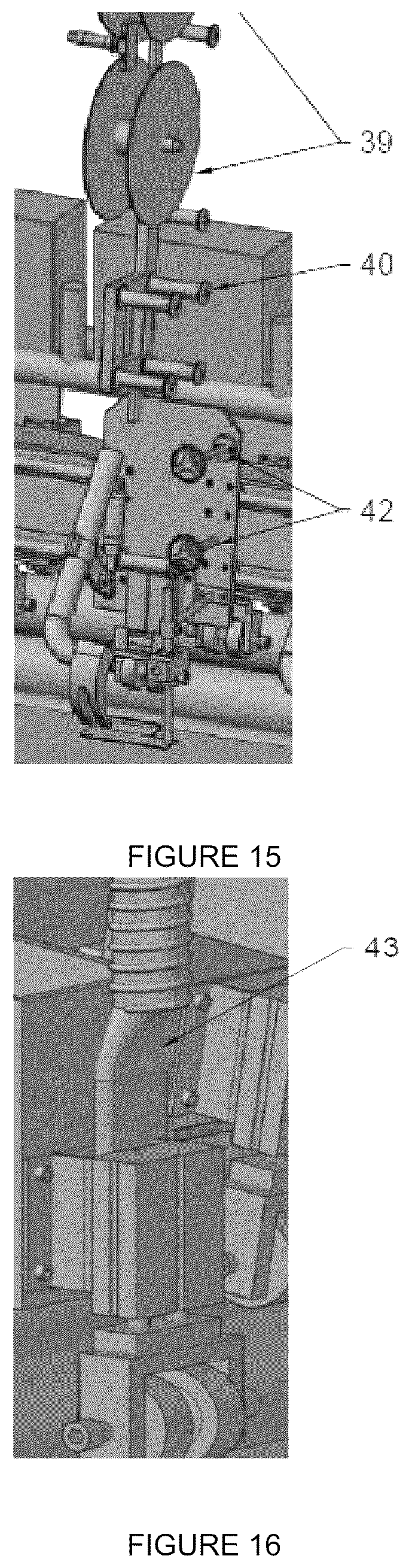Patent US12472700 Figure 8 – System enabling the continuous automated manufacture and/or production of at least one film, cover, blanket and/or mesh integratedly comprising at least one fluid distribution line