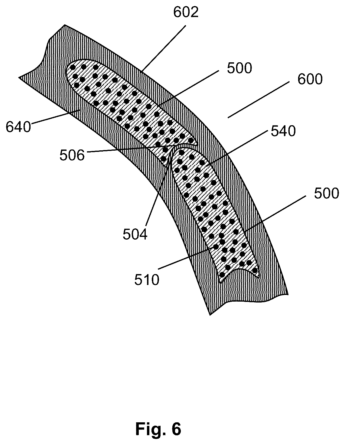 Patent US12472701 Figure 5 – Reinforced structure having continuous fiber reinforced elements and method of making thereof