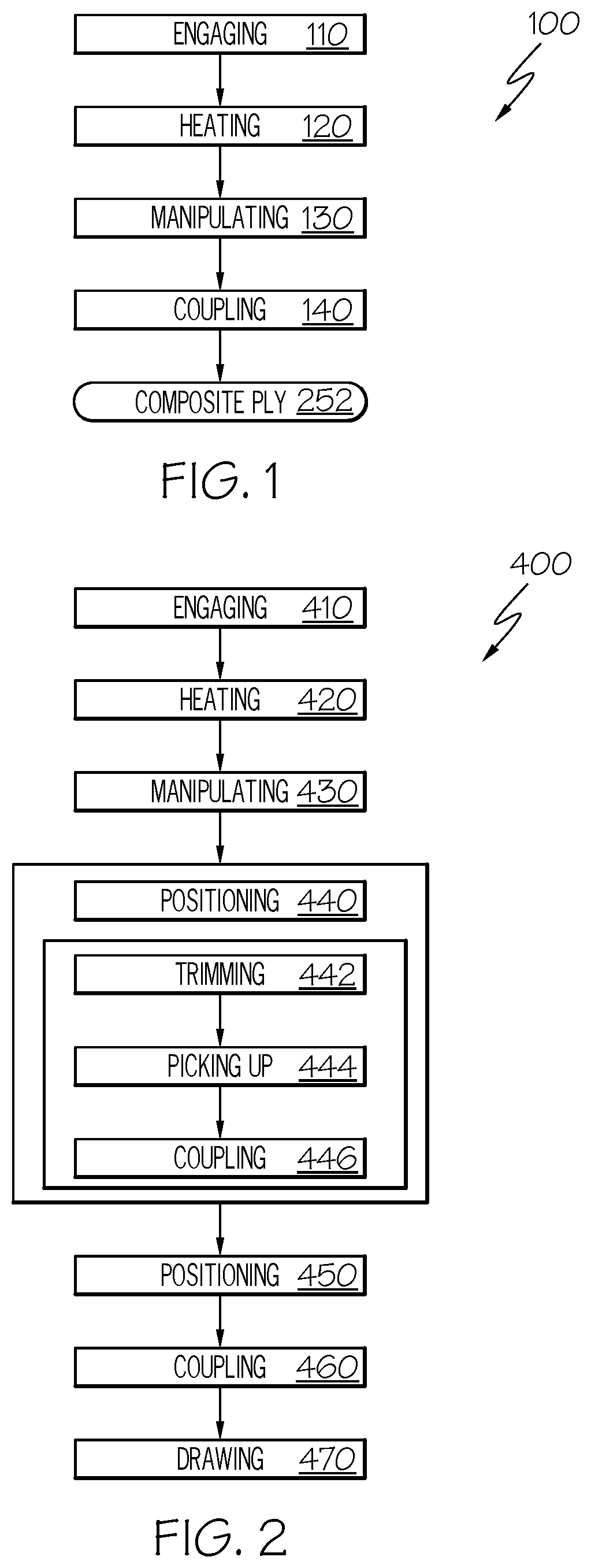 Patent US12472705 Figure 1 – Methods for configuring a shape of a tool and associated systems and methods for manufacturing a composite structure