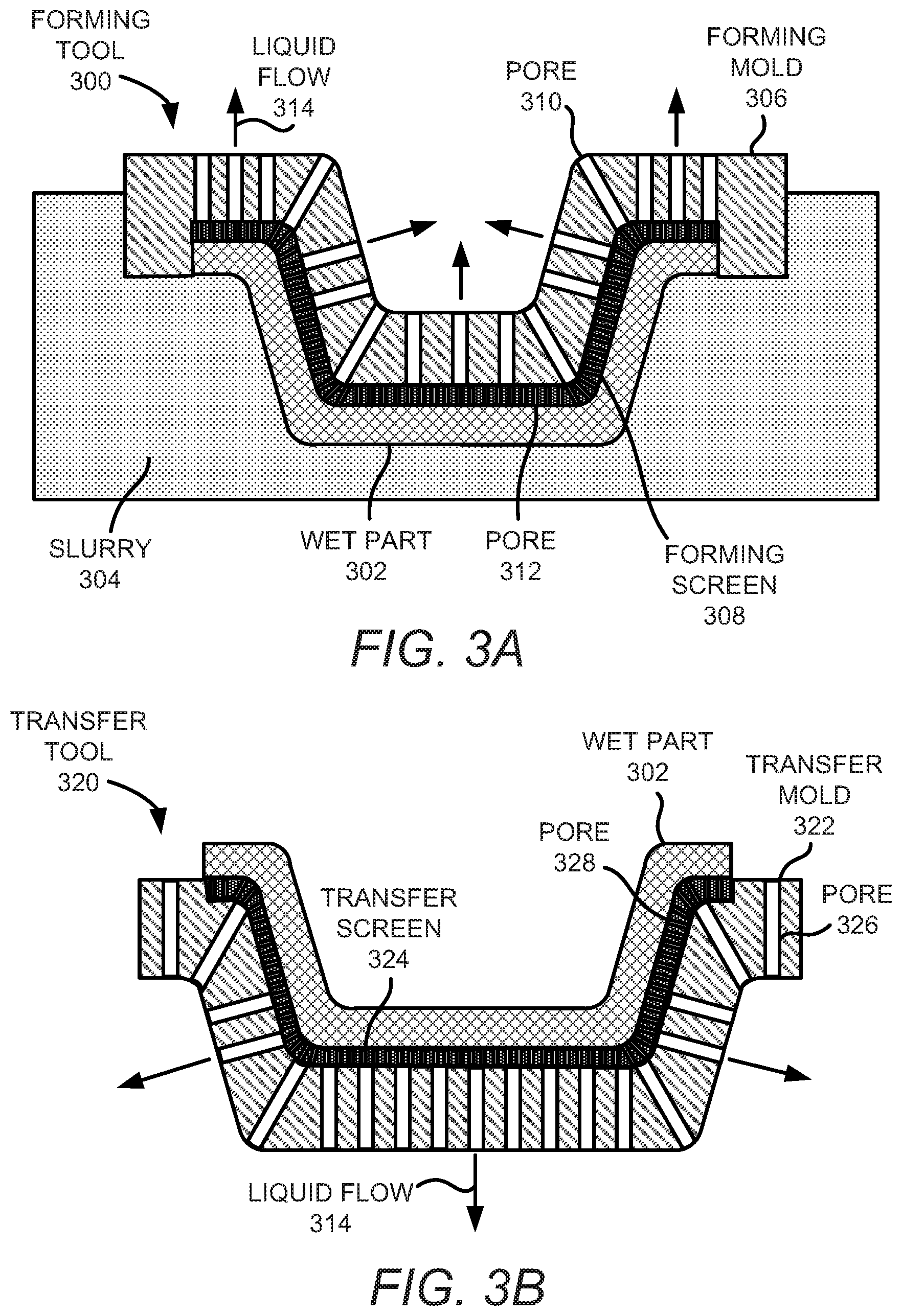 Patent US12472707 Figure 3 – Pore placement determinations using anchor points