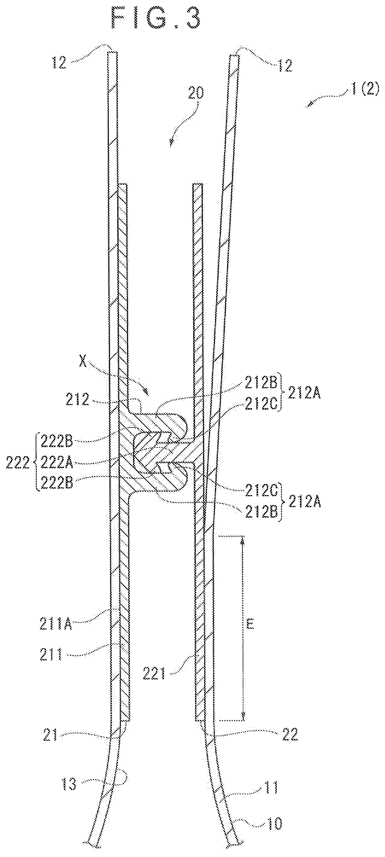 Patent US12472718 Figure 3 – Zipper tape-equipped bag body, article housing method for zipper tape-equipped bag body, manufacturing method for zipper tape-equipped bag body, and manufacturing device for zipper tape-equipped bag body