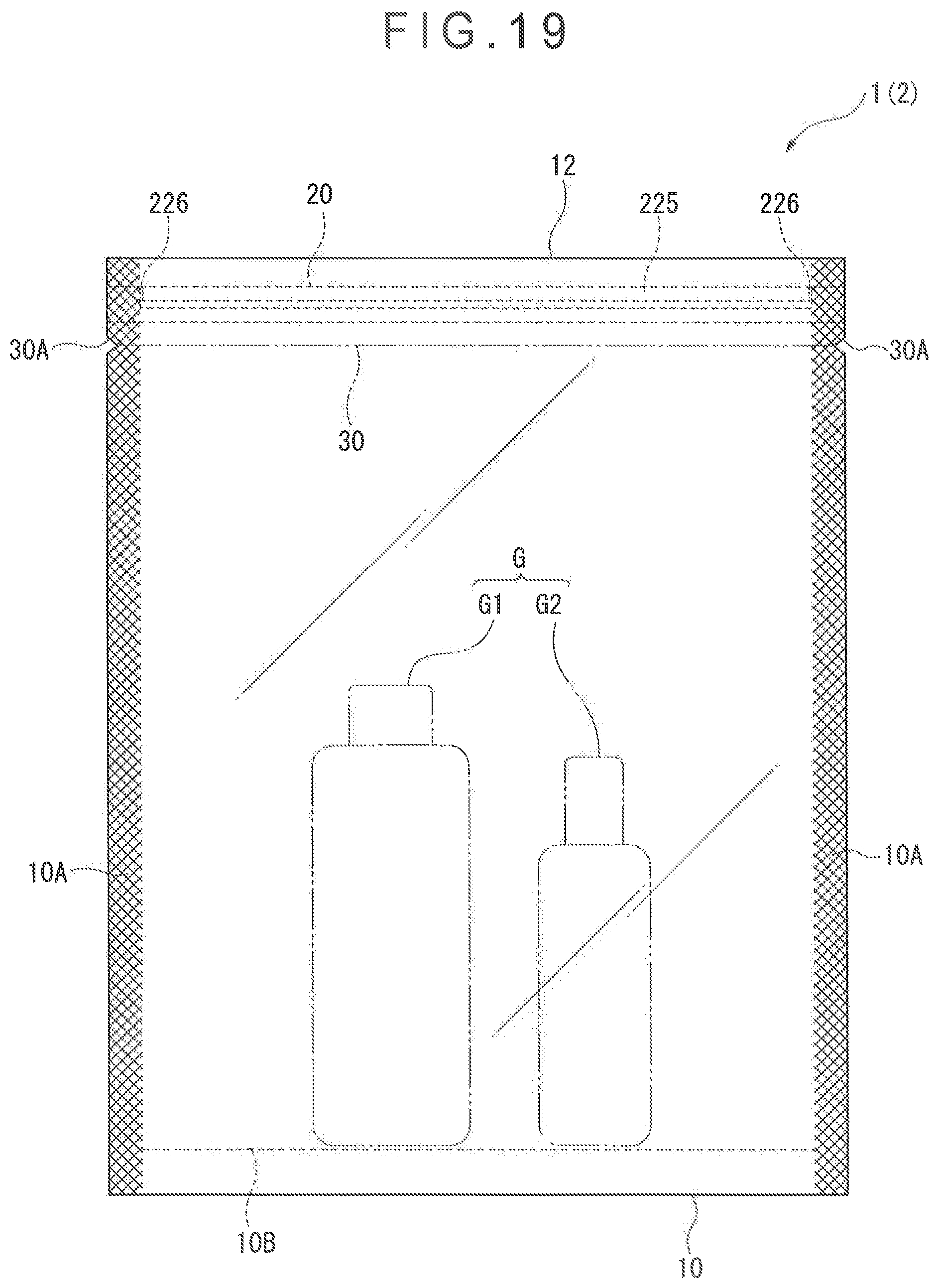 Patent US12472718 Figure 20 – Zipper tape-equipped bag body, article housing method for zipper tape-equipped bag body, manufacturing method for zipper tape-equipped bag body, and manufacturing device for zipper tape-equipped bag body