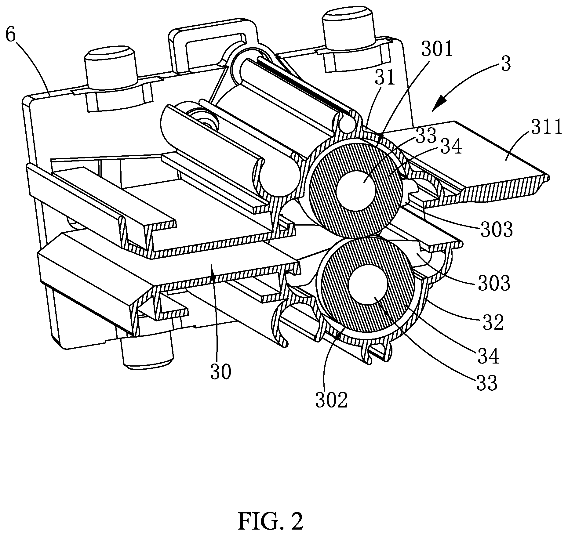 Patent US12472736 Figure 2 – Laminator capable of obtaining anti-jamming film