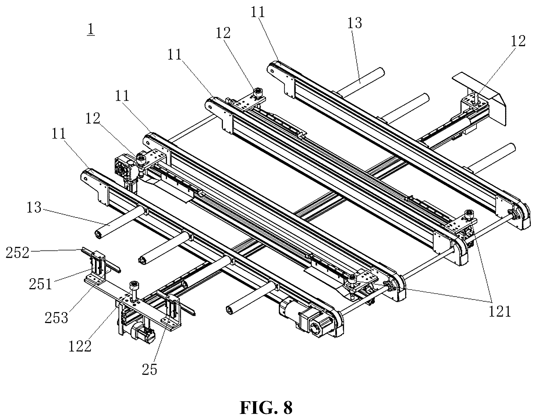 Patent US12472737 Figure 7 – Film laying apparatus and laying method