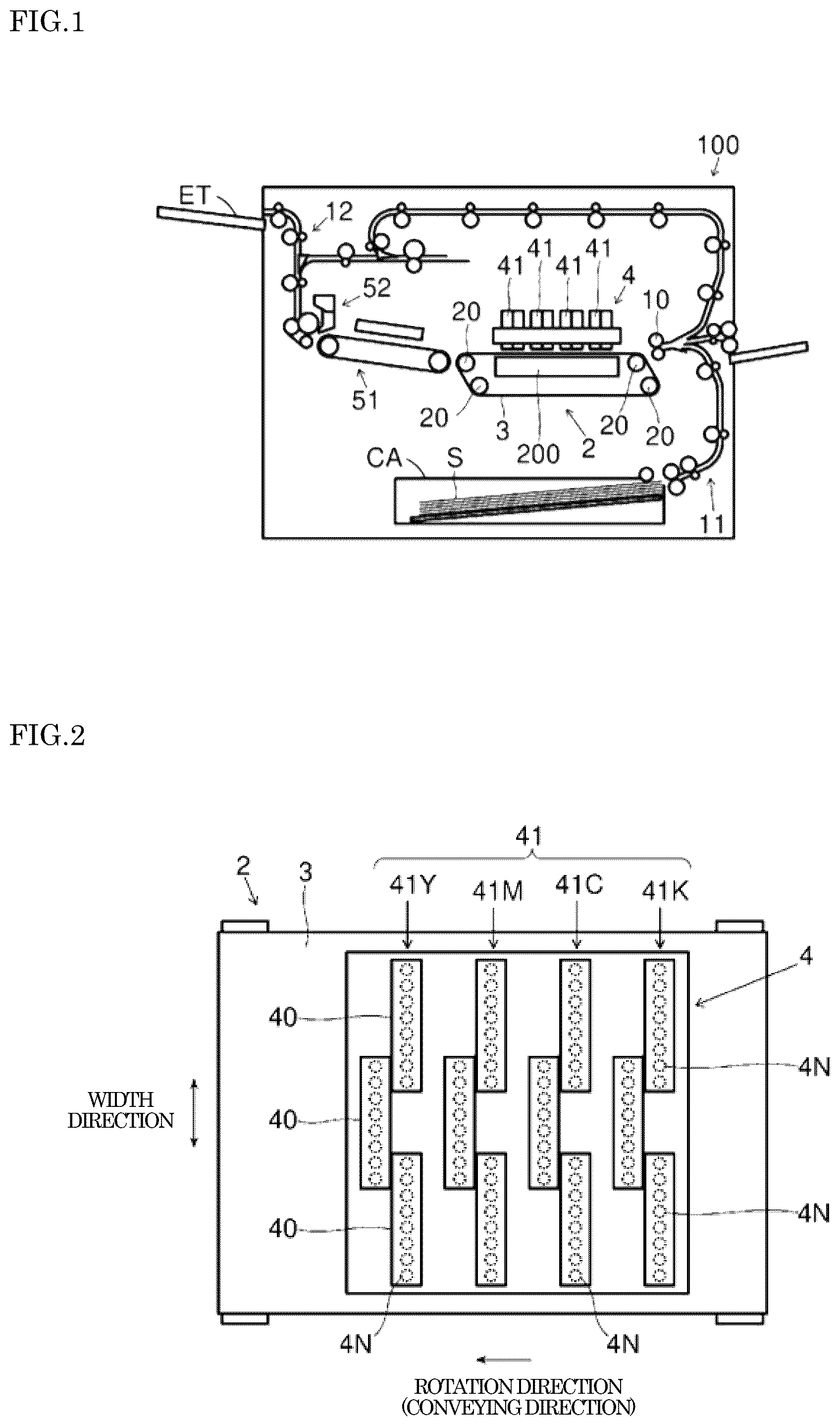 Patent US12472741 — Inkjet recording apparatus capable of suppressing ink smudge on conveying belt — Figure 1